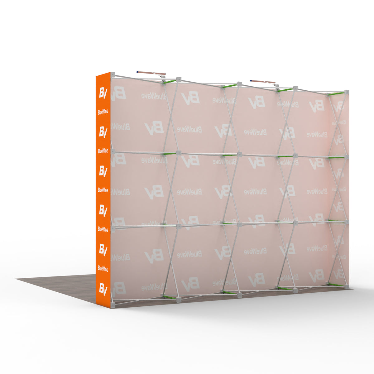 10ft TensePop™ Straight Pop-Up Fabric Backdrop - QuickShowDisplay
