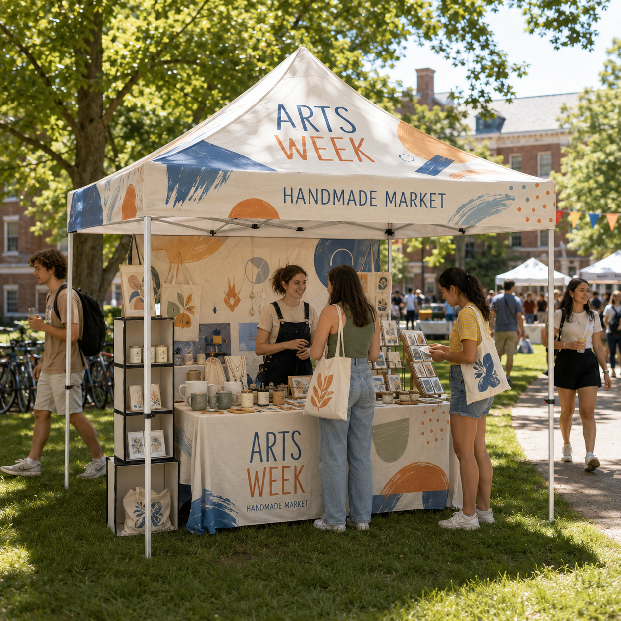 10x10 Custom Pop-Up Canopy Tent | Full-Color Branded Event Tent