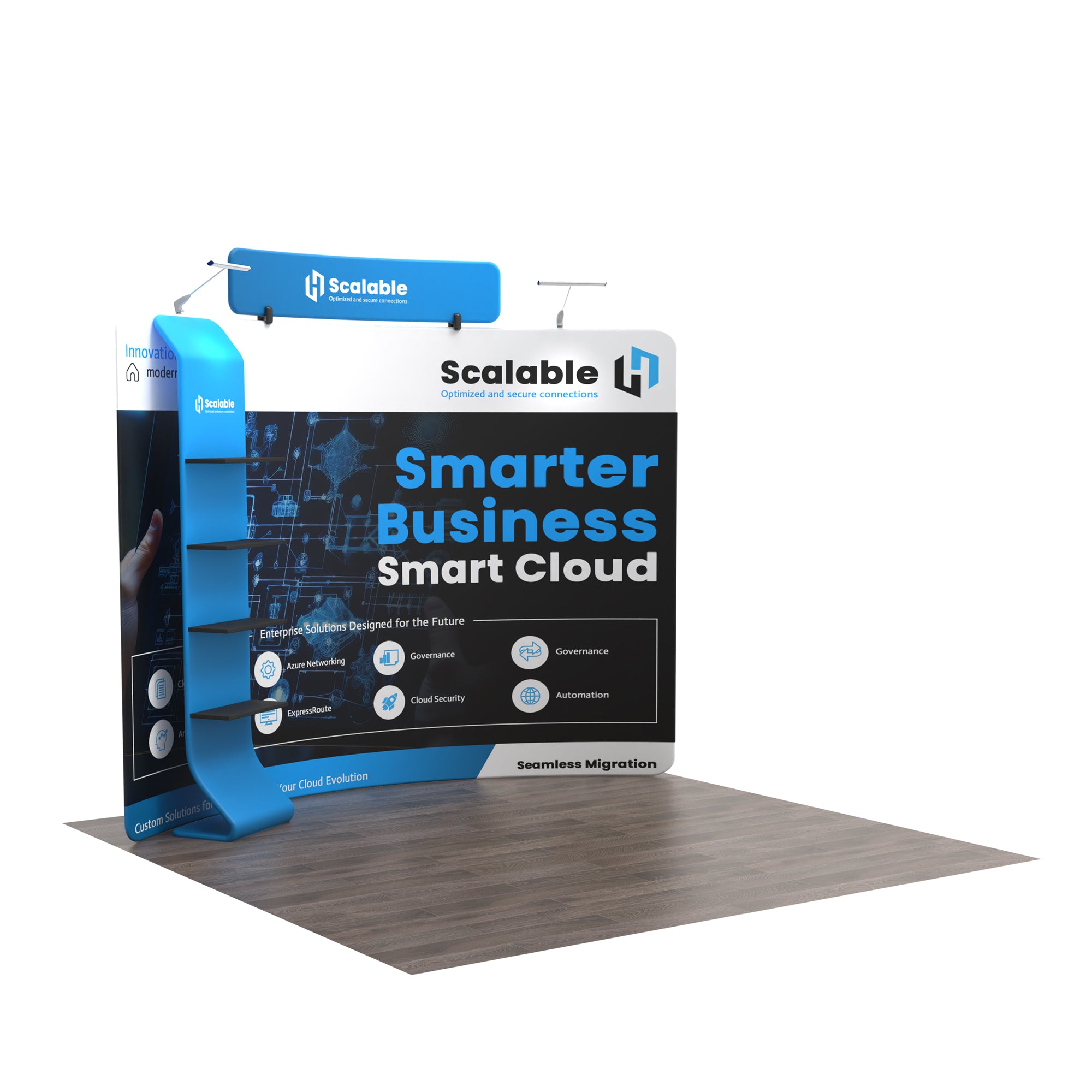 10x10 TenseFlex Curved Trade Show Displays - Max