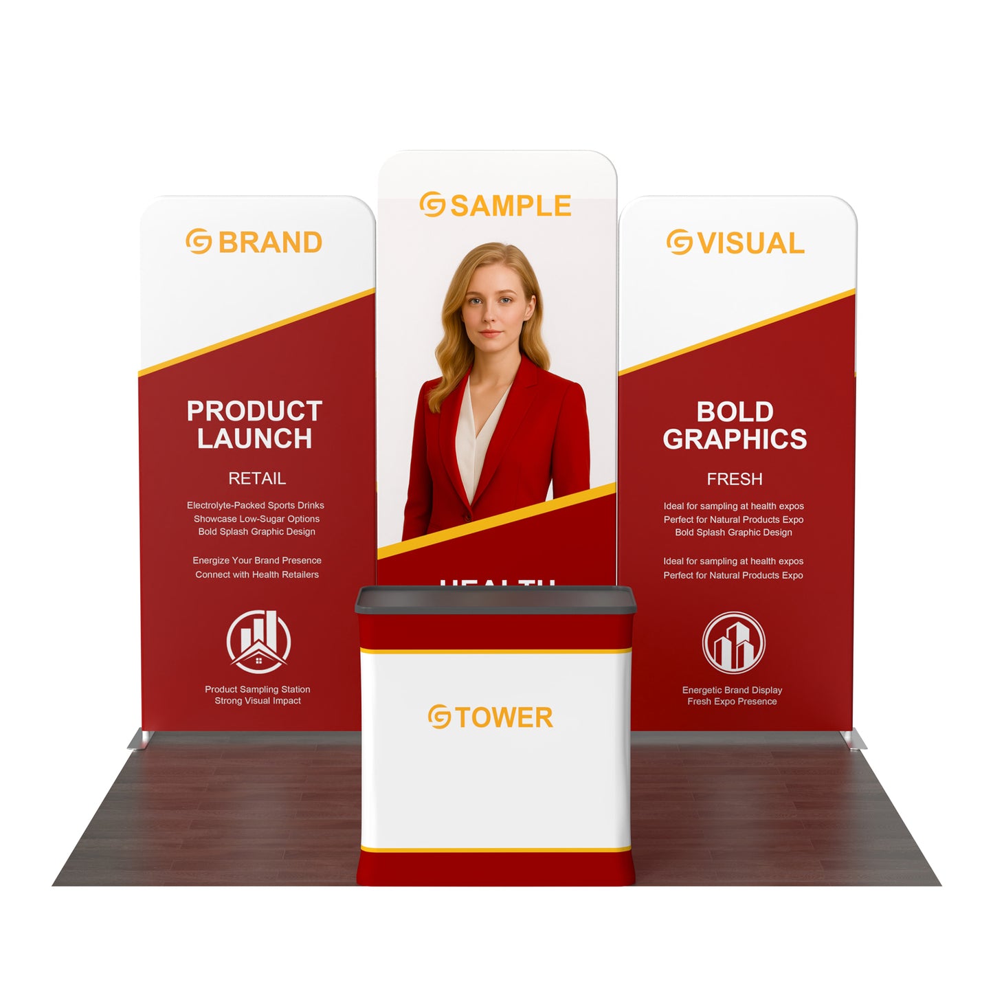 10x10 Inline Trade Show Booth 09
