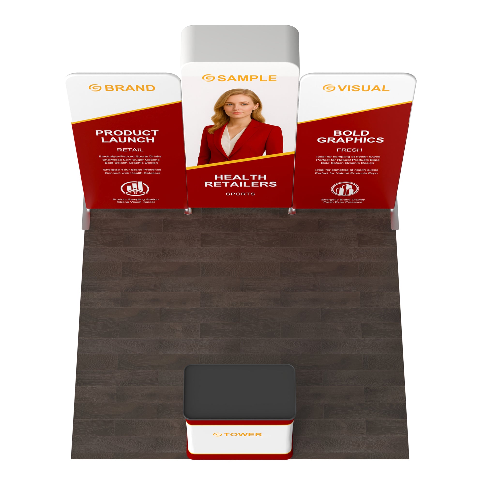10x10 Inline Trade Show Booth 09