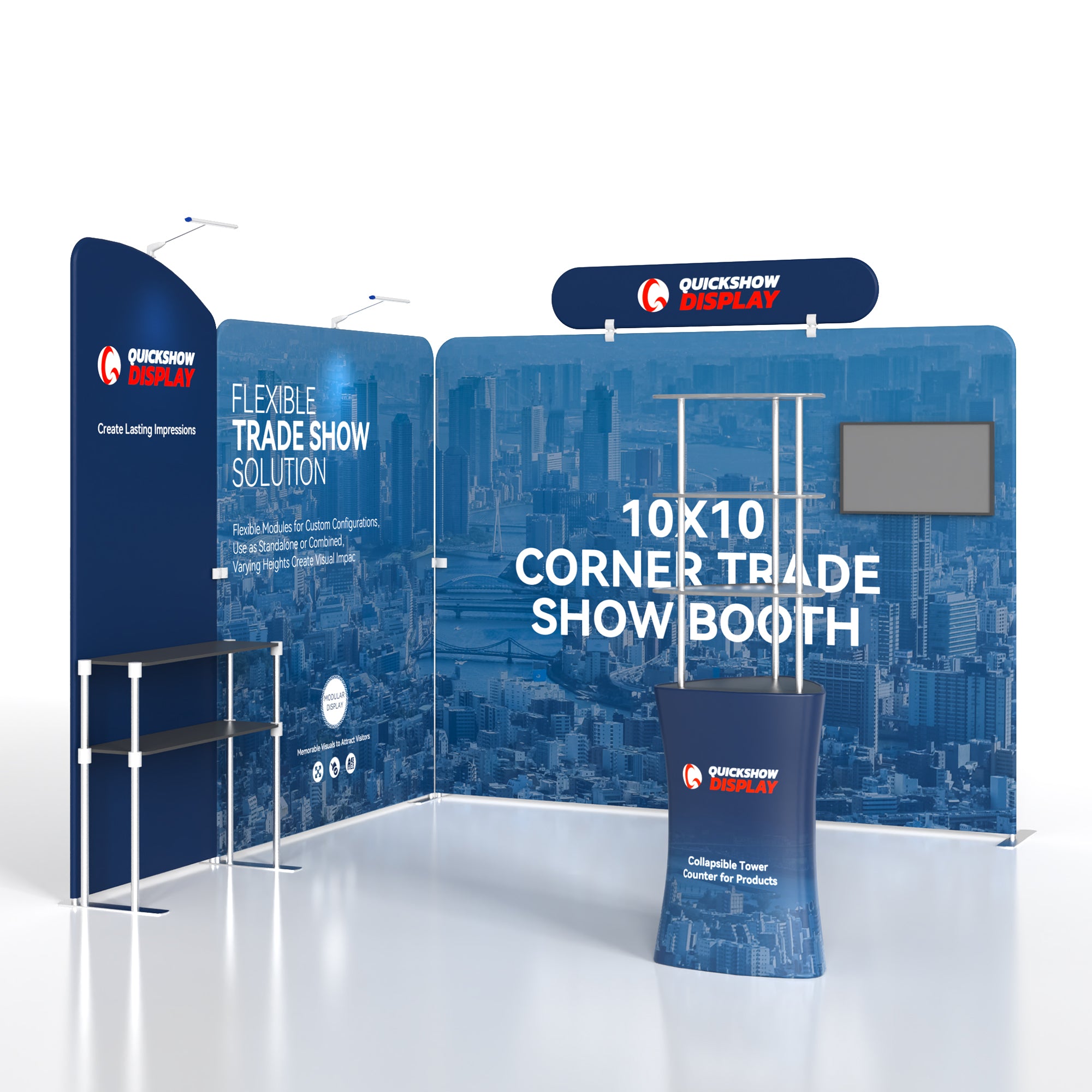 10x10 Corner Trade Show Booth 03