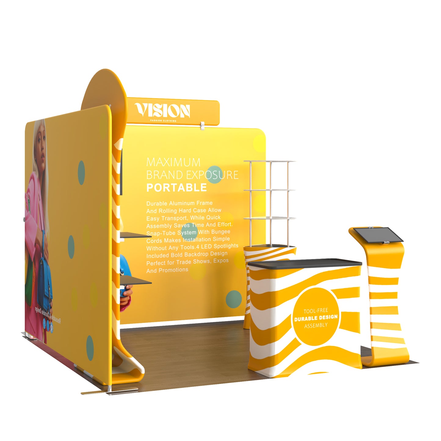 10x10 Corner Trade Show Booth 05
