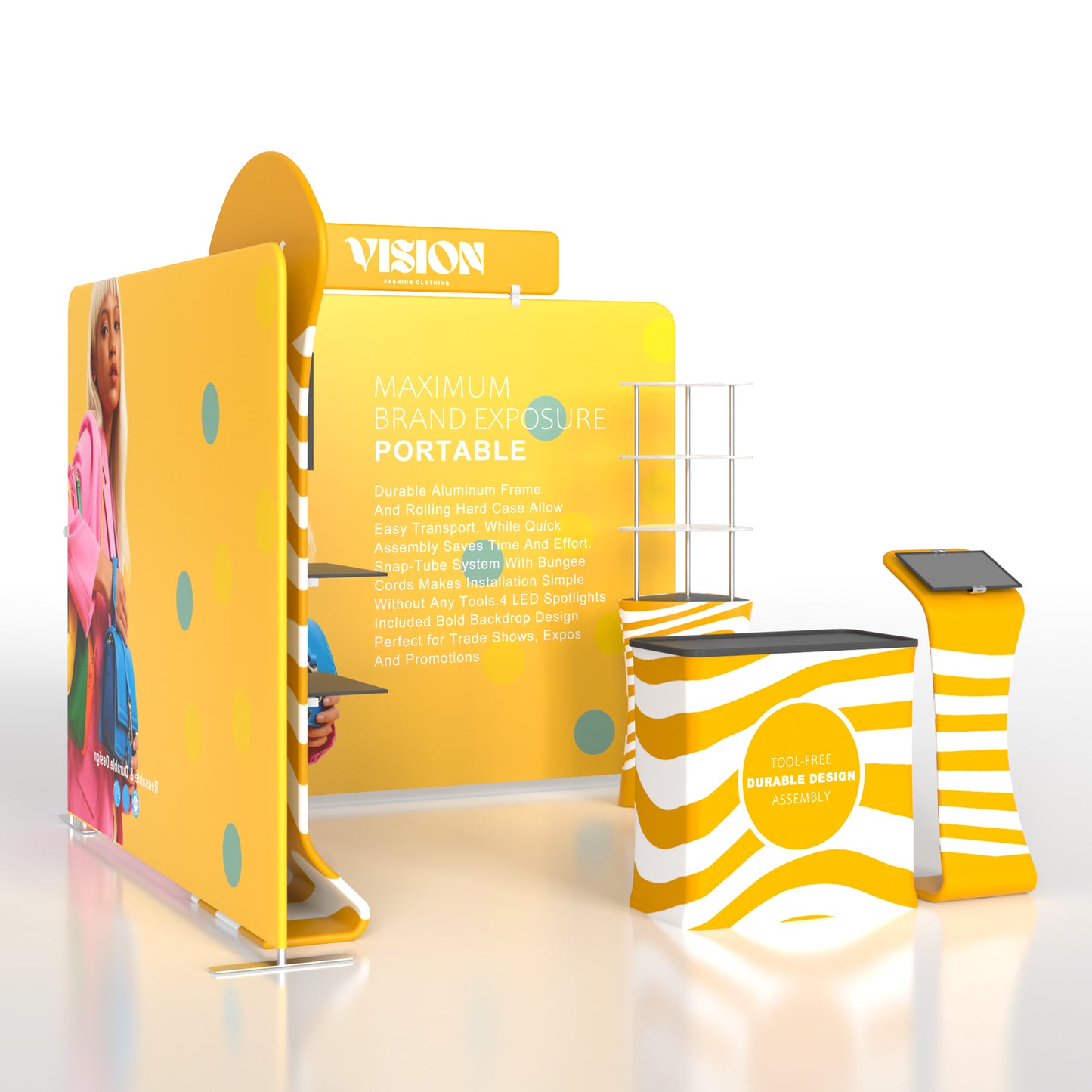 10x10 Corner Trade Show Booth 05