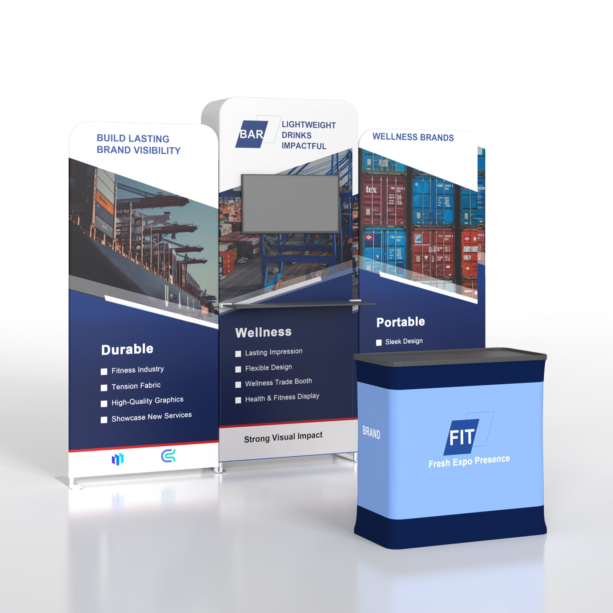 10x10 Inline Trade Show Booth 04