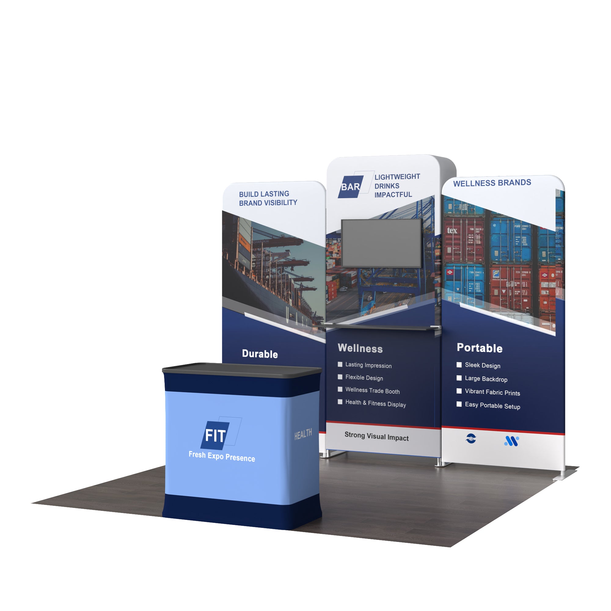 10x10 Inline Trade Show Booth 04
