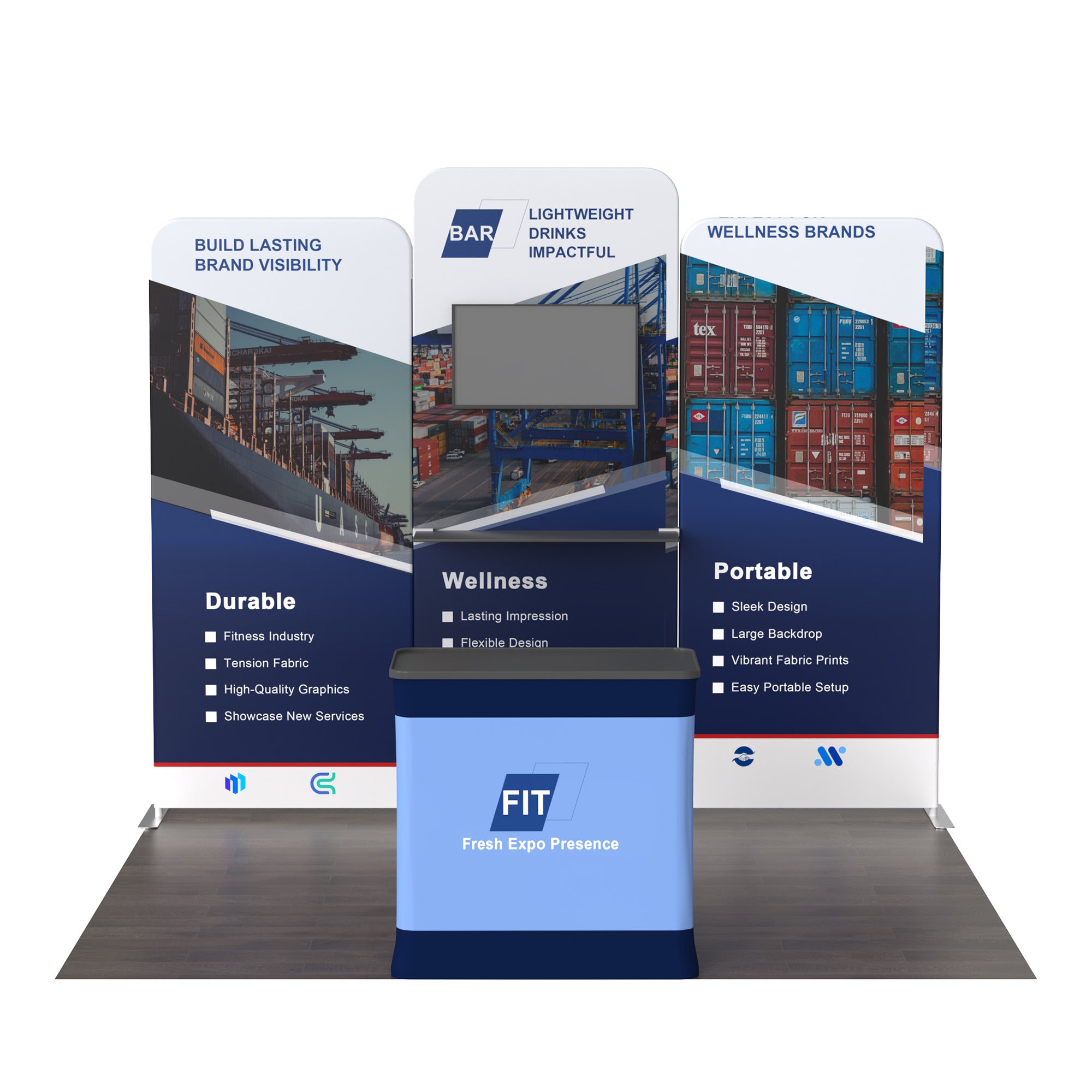 10x10 Inline Trade Show Booth 04