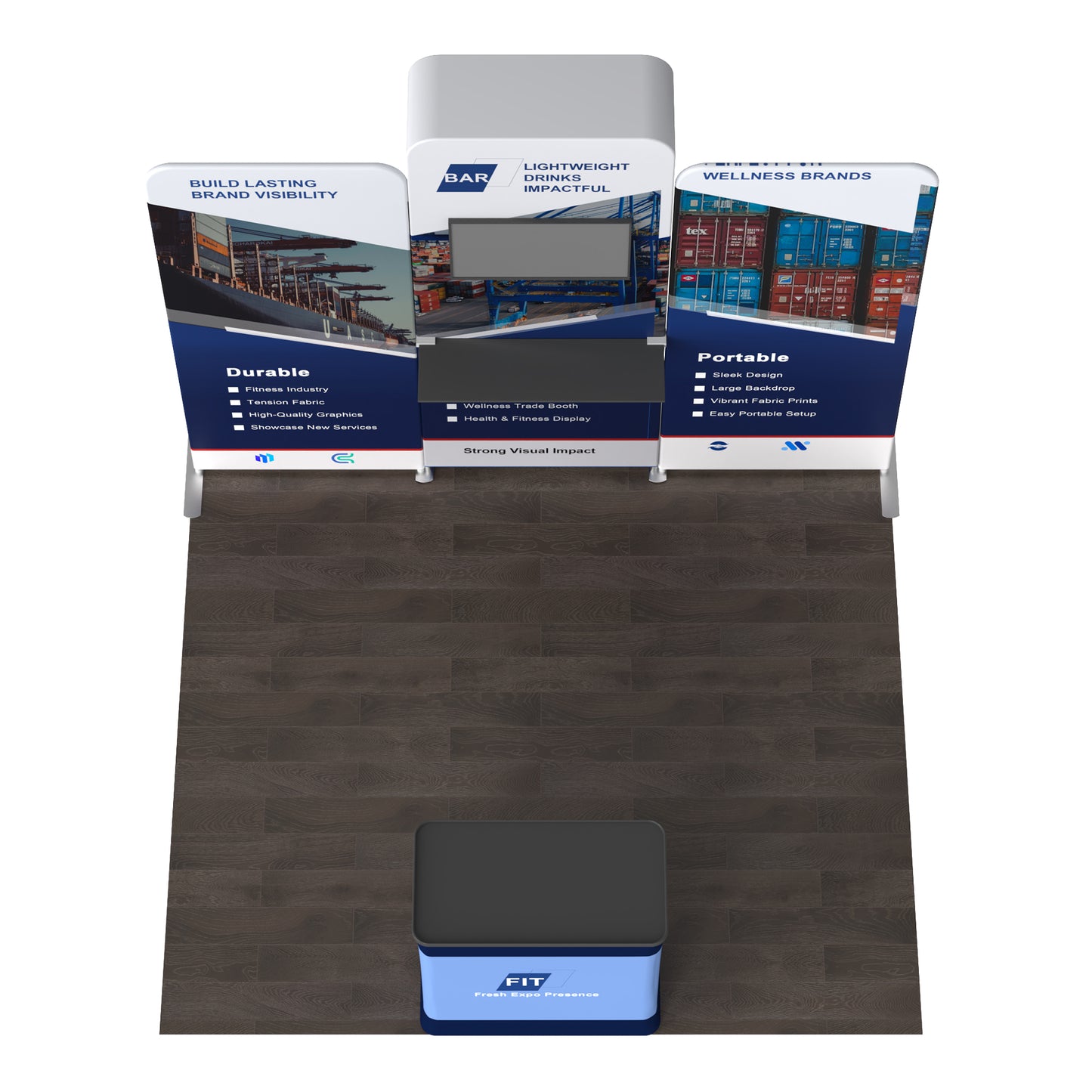 10x10 Inline Trade Show Booth 04