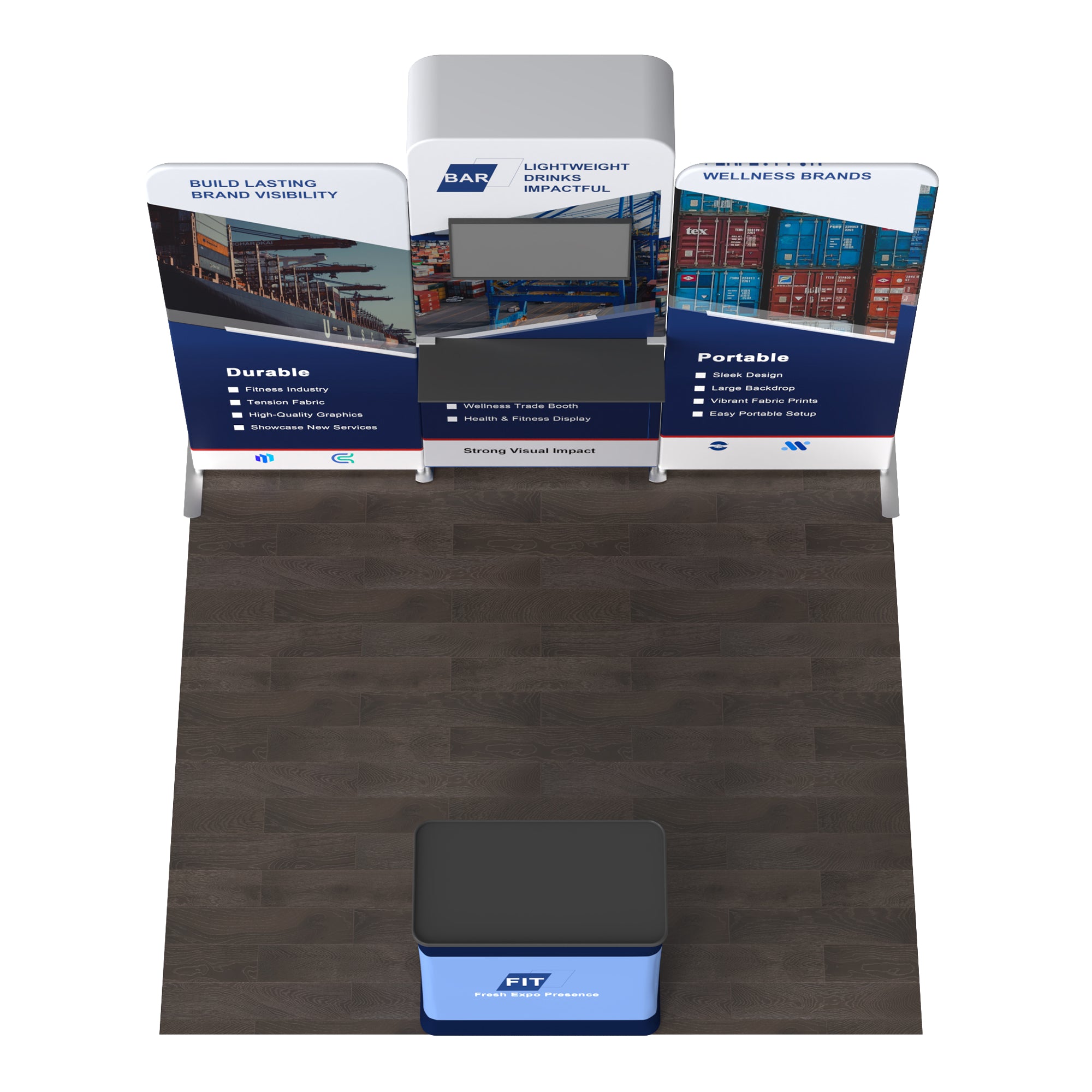 10x10 Inline Trade Show Booth 04