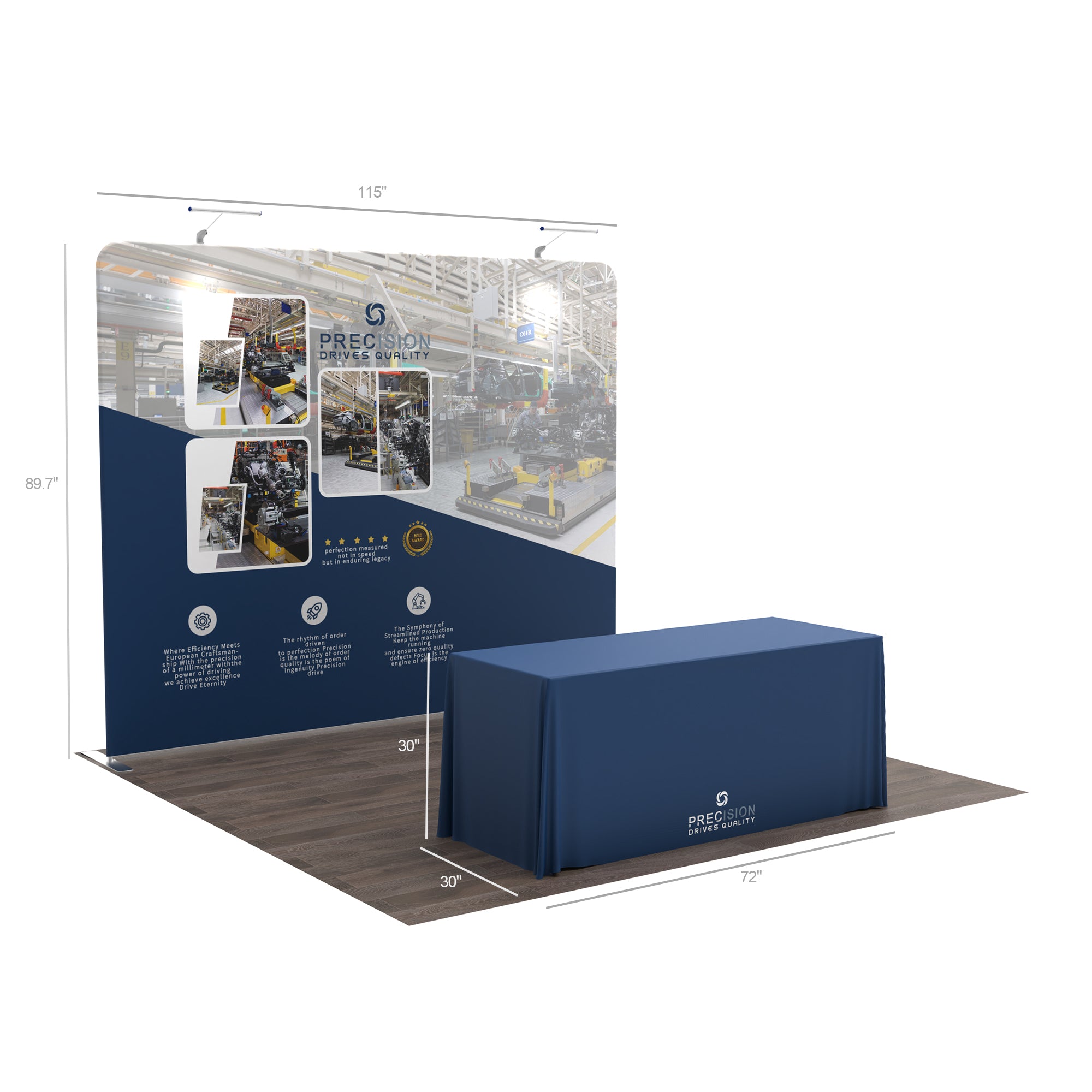 10x10 TenseFlex Trade Show Booth Kit A