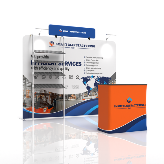 10x10 TenseFlex Trade Show Display - Showcase