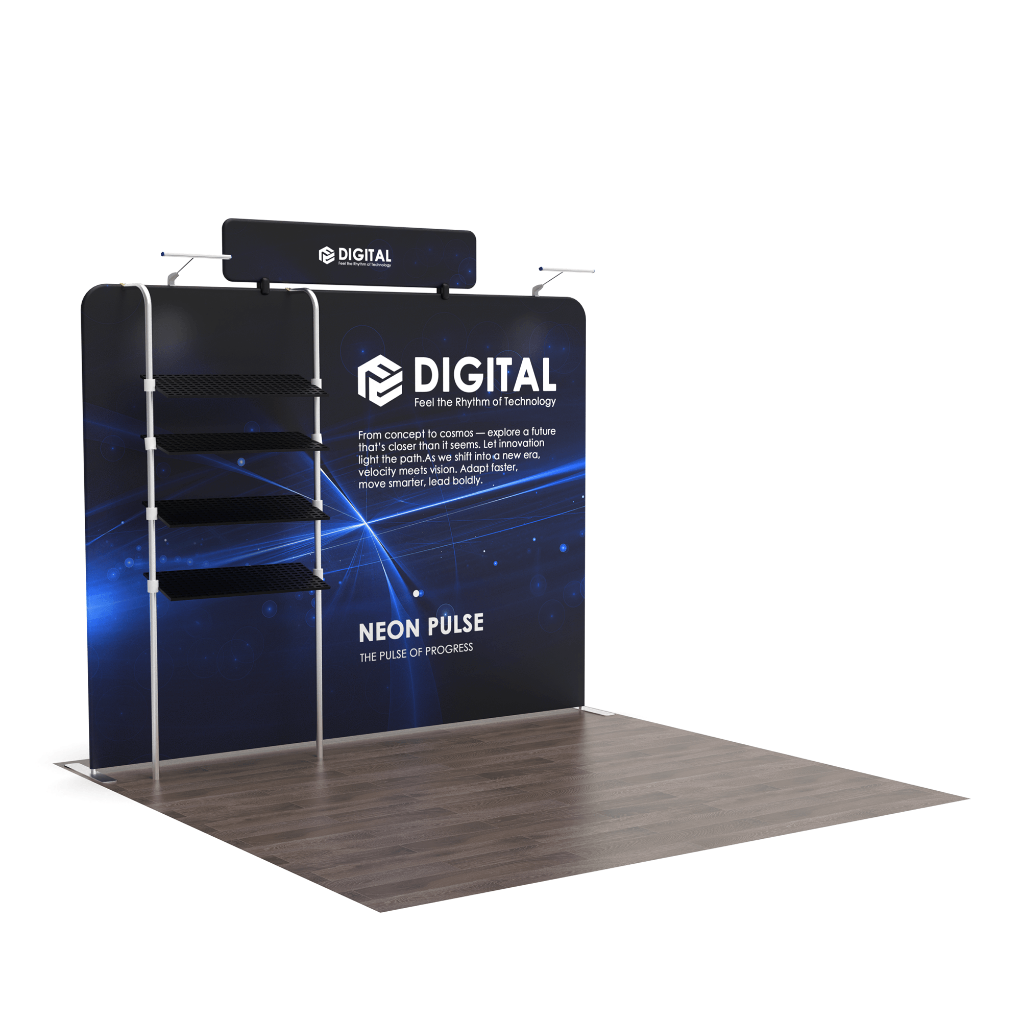 10x10 TenseFlex Trade Show Booth - Showcase