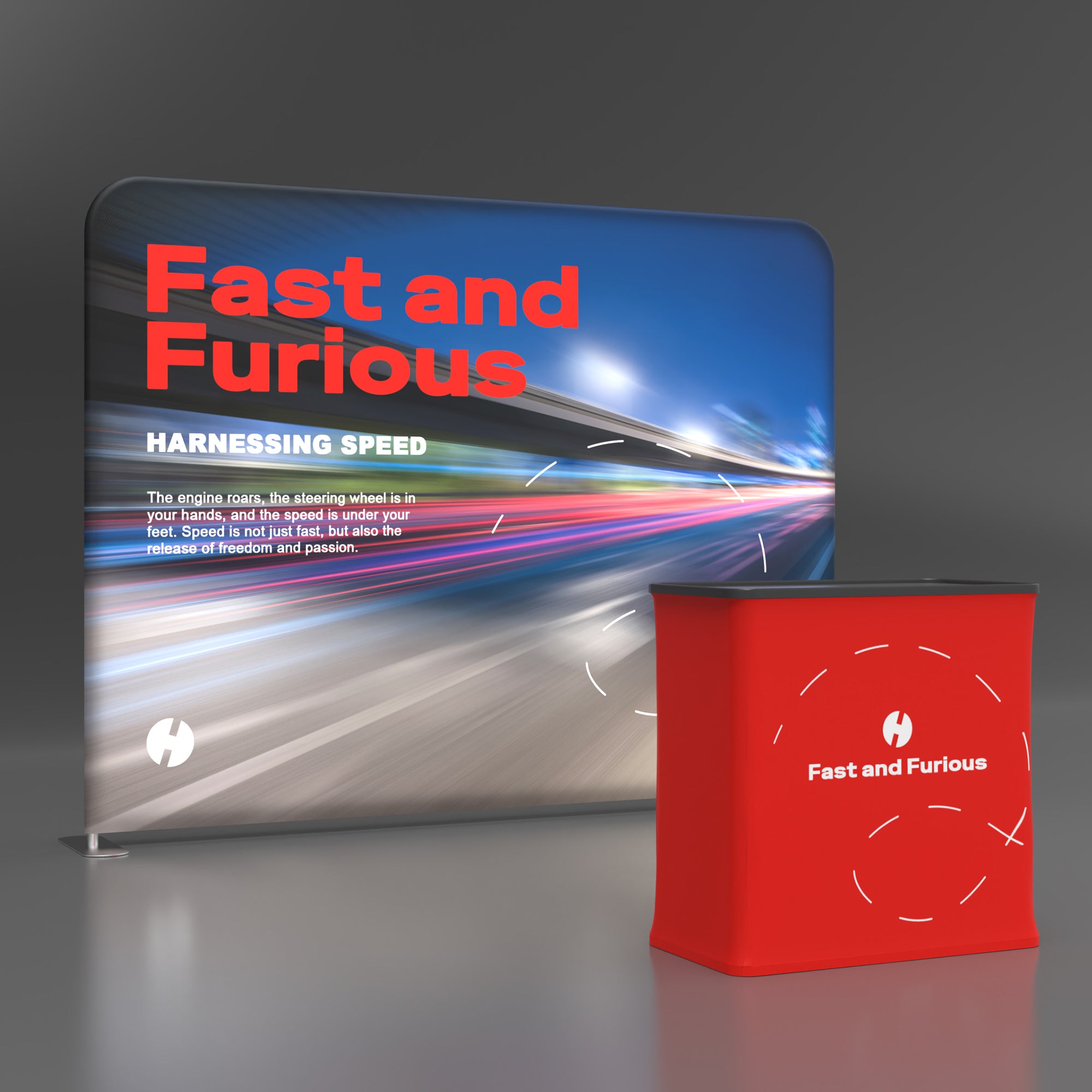 10x10 TenseLight Backlit Trade Show Displays