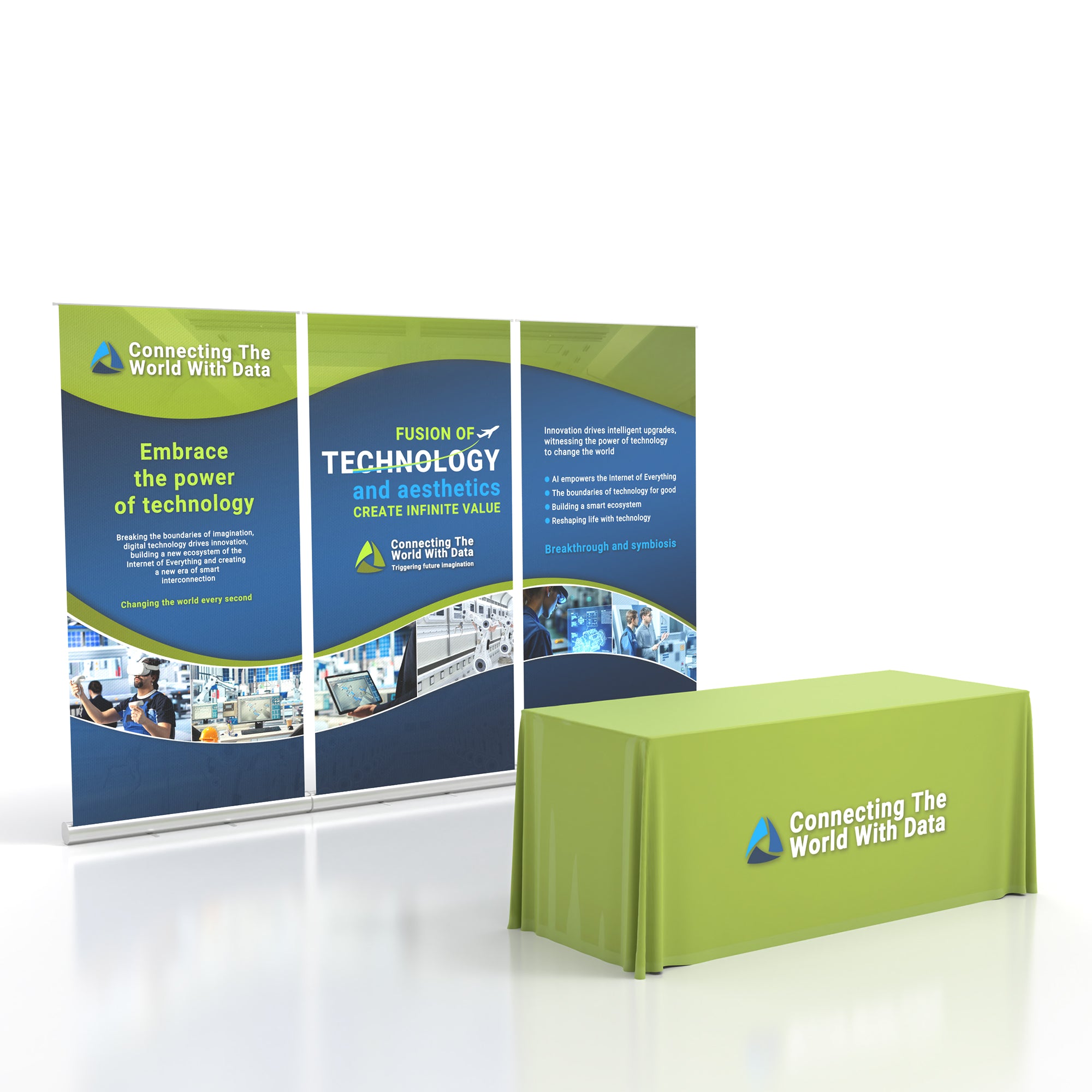 10x10 Trade Show Display Kit - Banner Stands Wall