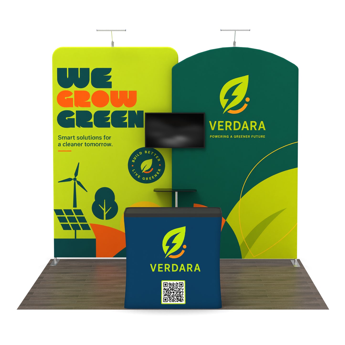 10x10 Media-Ready™ Modular Trade Show Booth Display B
