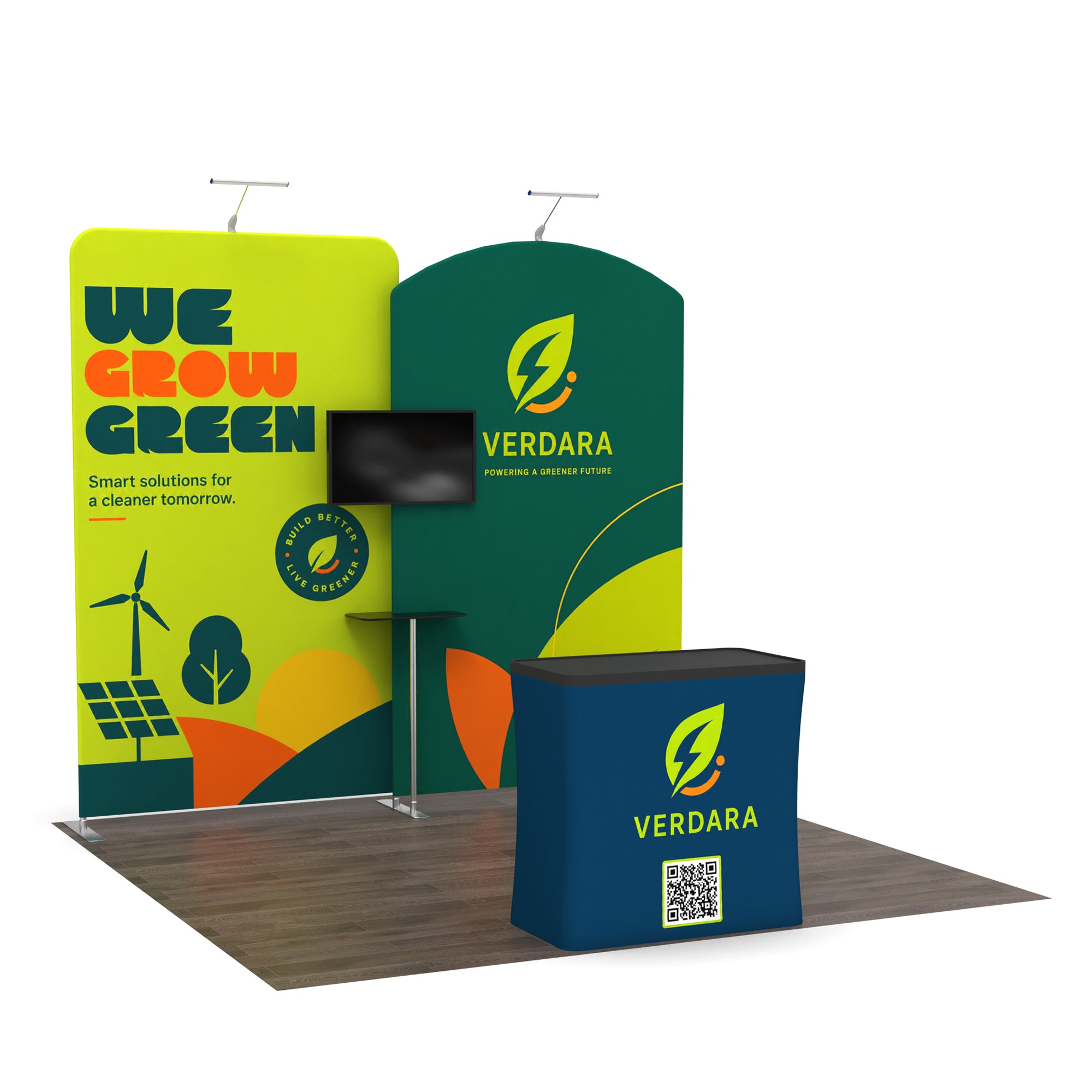 10x10 Media-Ready™ Modular Trade Show Booth Display B