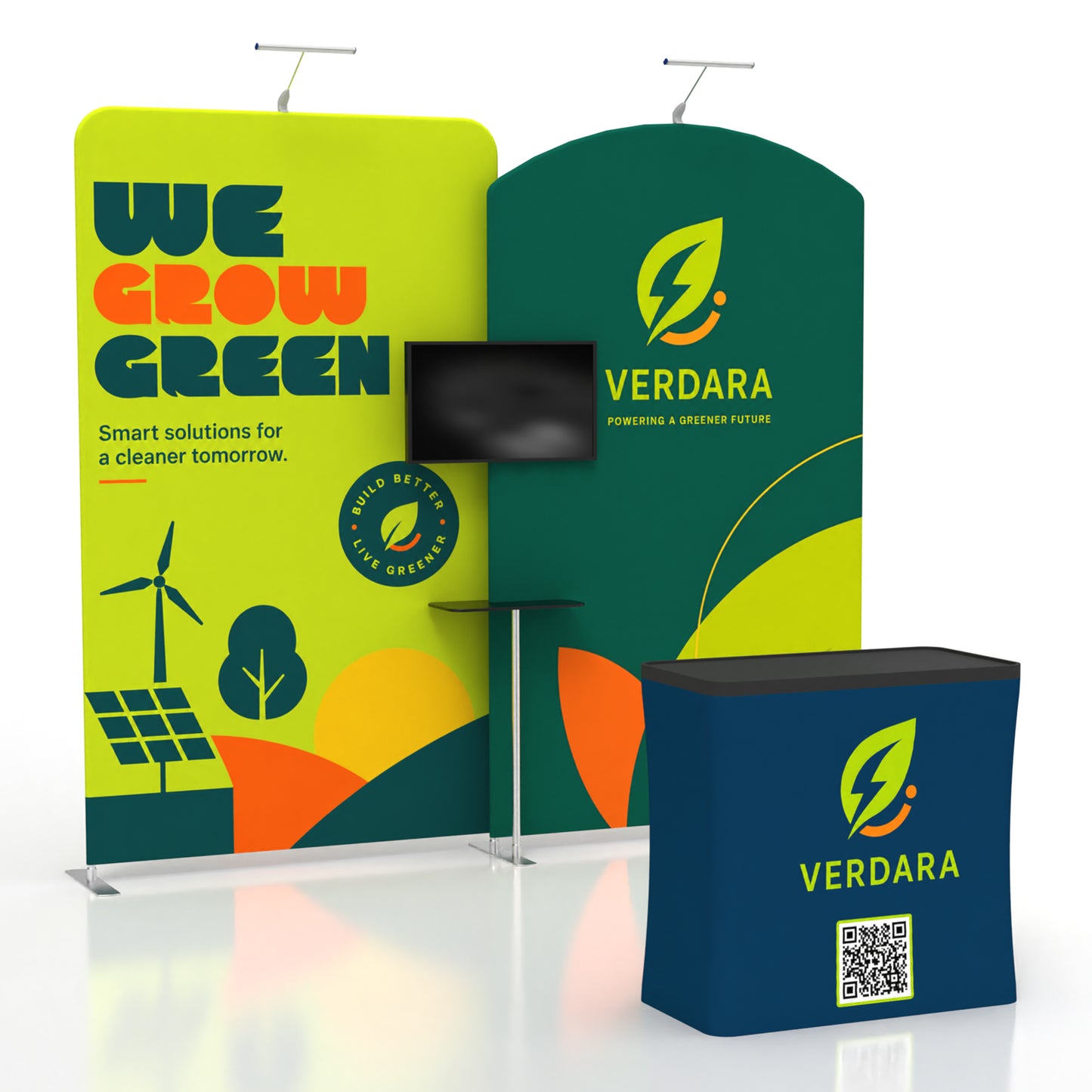 10x10 Media-Ready™ Modular Trade Show Booth Display B