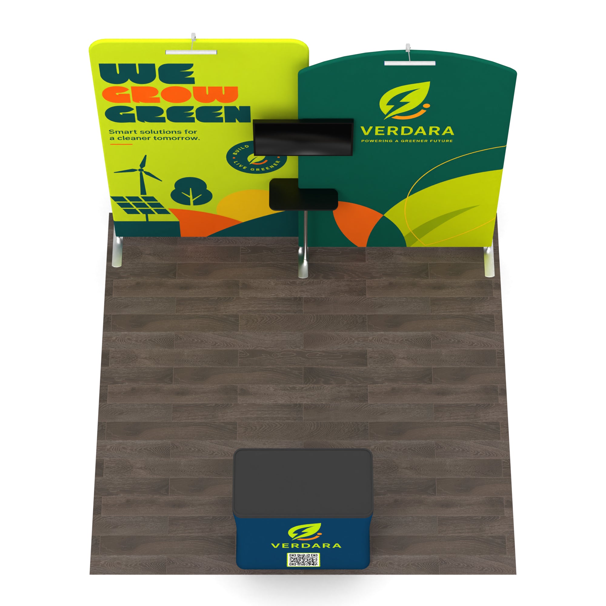 10x10 Media-Ready™ Modular Trade Show Booth Display B