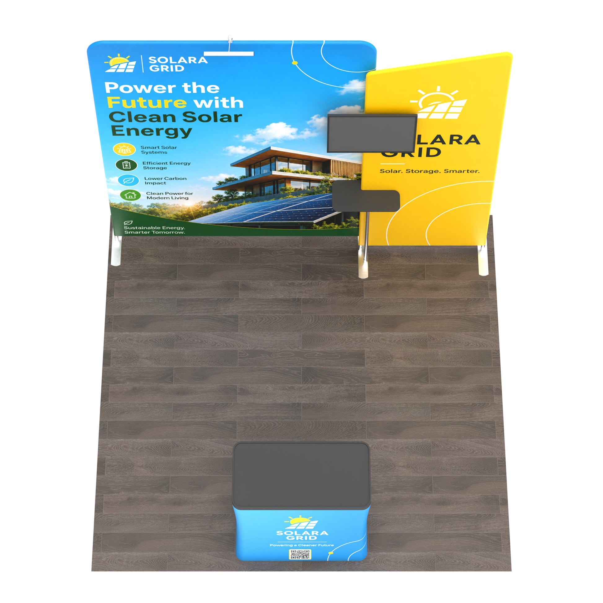 10x10 Media-Ready™ Modular Trade Show Booth Display D - QuickShowDisplay
