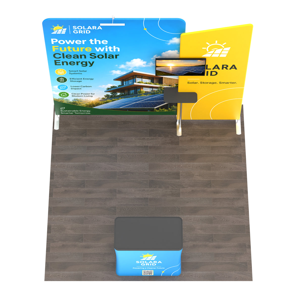 10x10 Media-Ready™ Modular Trade Show Booth Display D