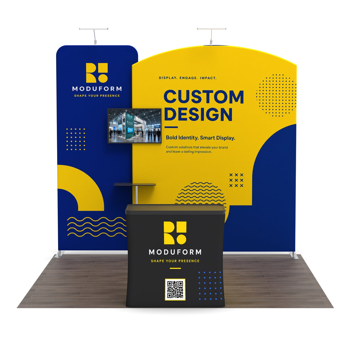 10x10 Media-Ready™ Modular Trade Show Booth Display F