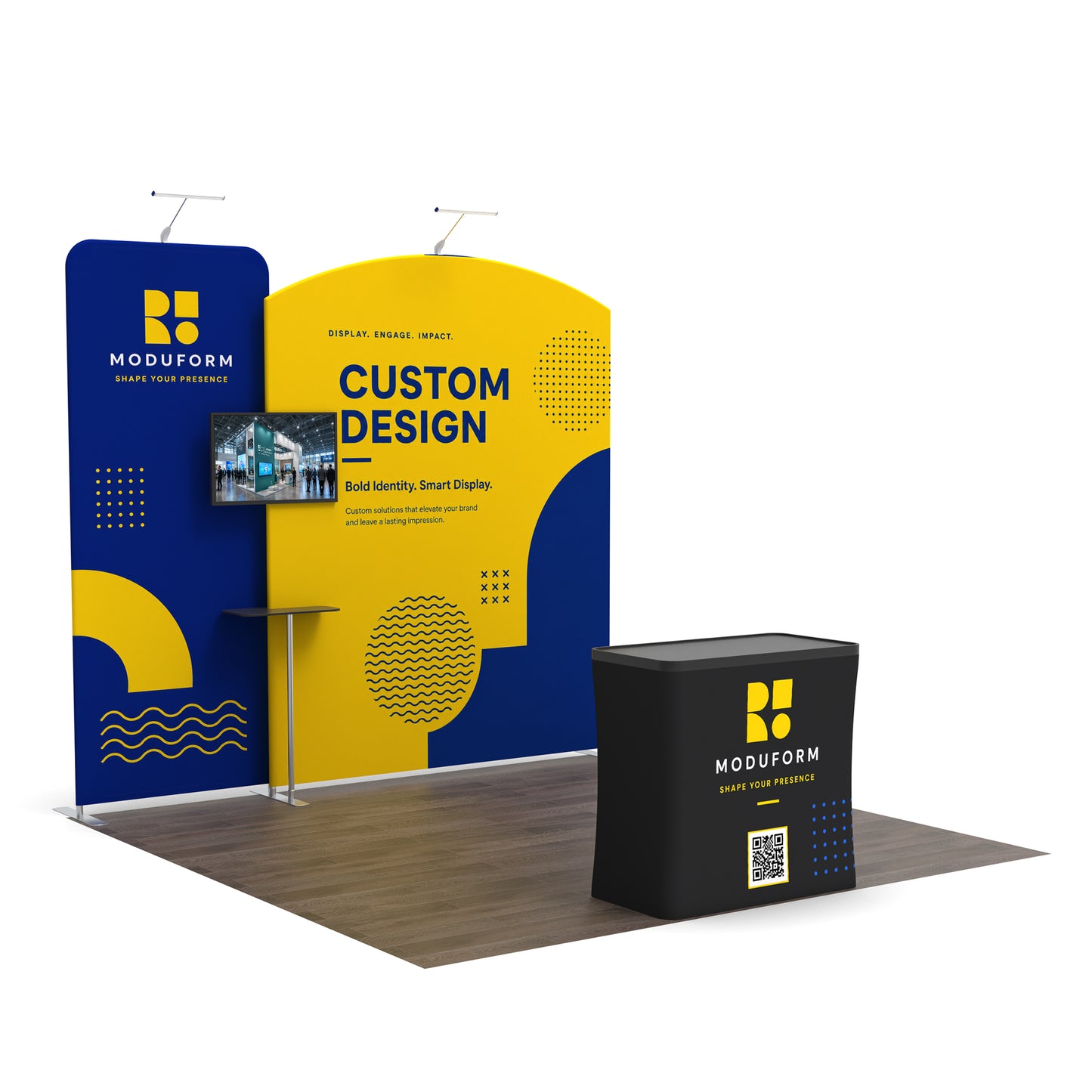 10x10 Media-Ready™ Modular Trade Show Booth Display F