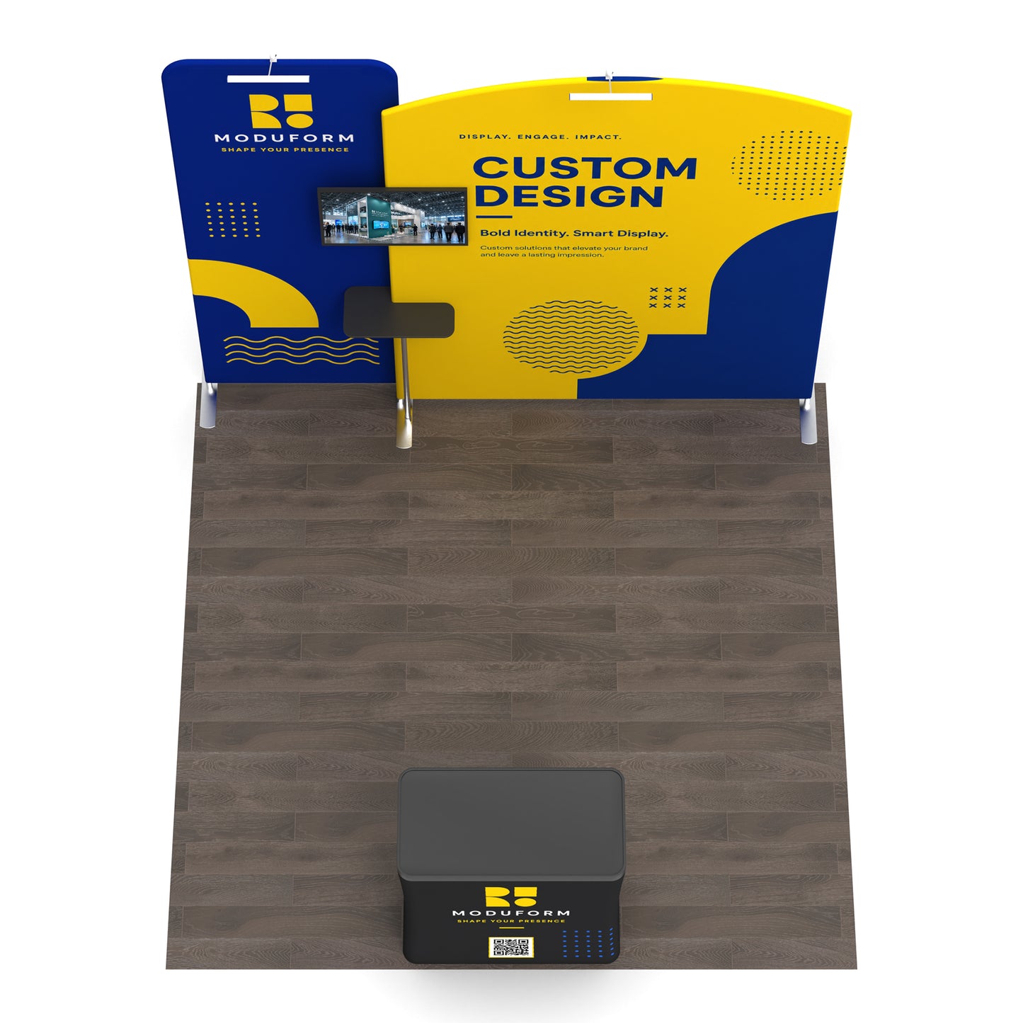 10x10 Media-Ready™ Modular Trade Show Booth Display F