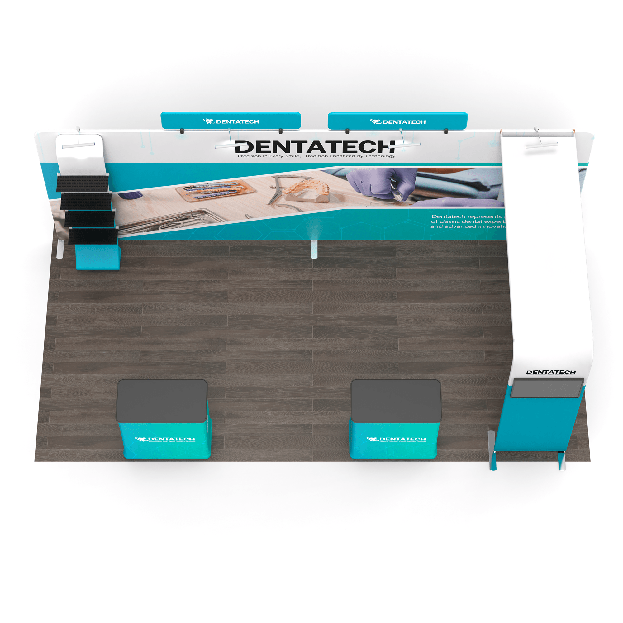 10x20 TenseFlex Media Trade Show Displays - Pro Max
