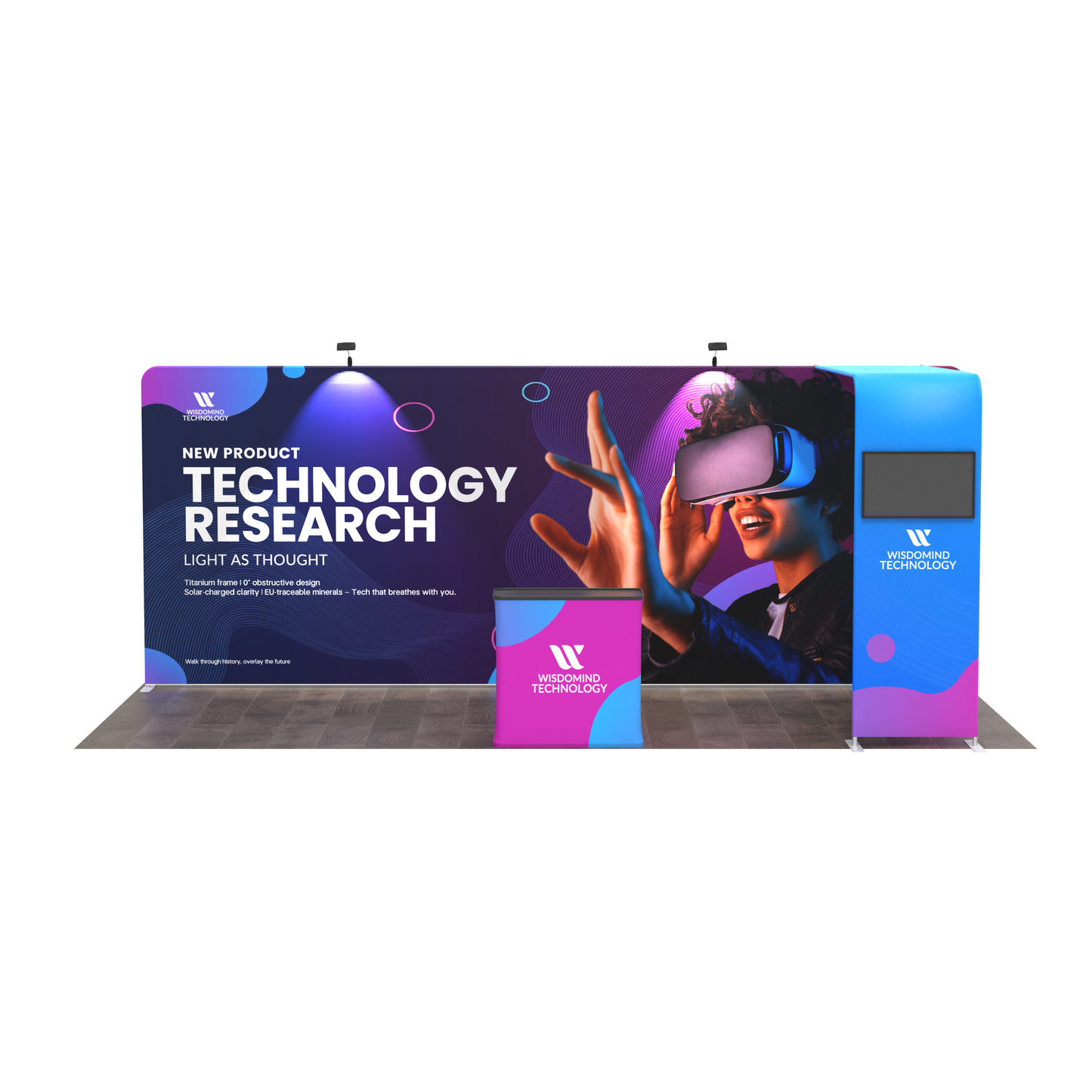 10x20 TenseFlex Media Trade Show Displays - Bridge
