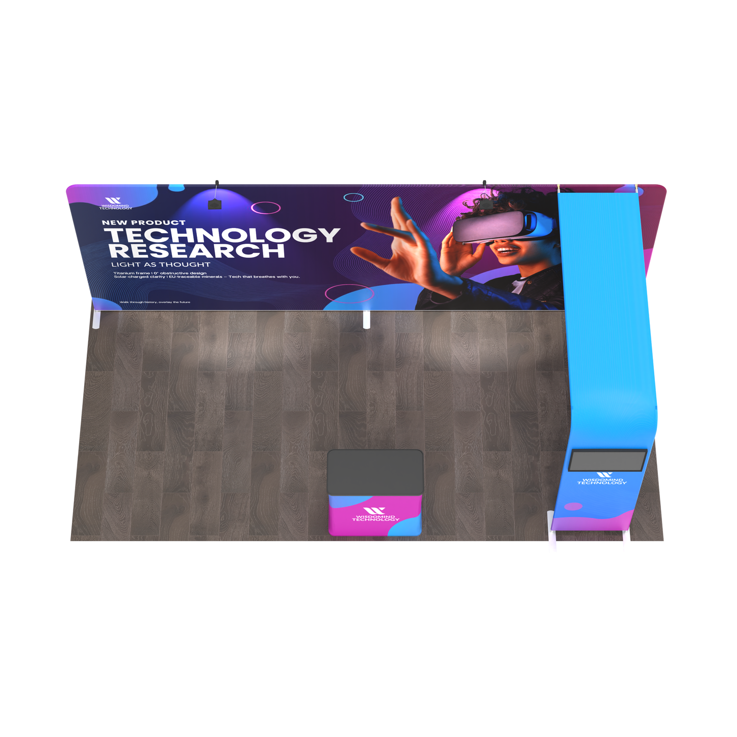 10x20 TenseFlex Media Trade Show Displays - Bridge