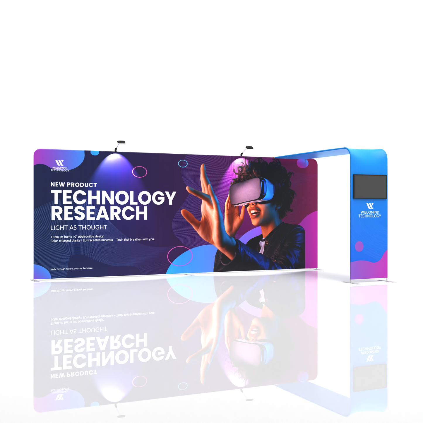 10x20 TenseFlex Media Trade Show Displays - Bridge