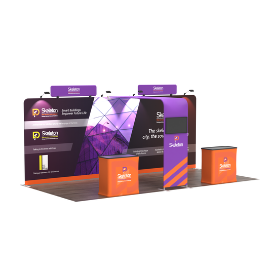 10x20 TenseFlex Media Trade Show Displays - Max