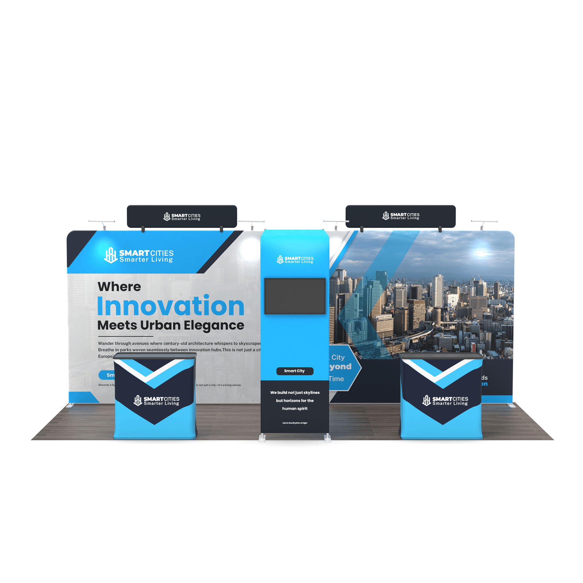10x20 TenseFlex Media Trade Show Booth - Max