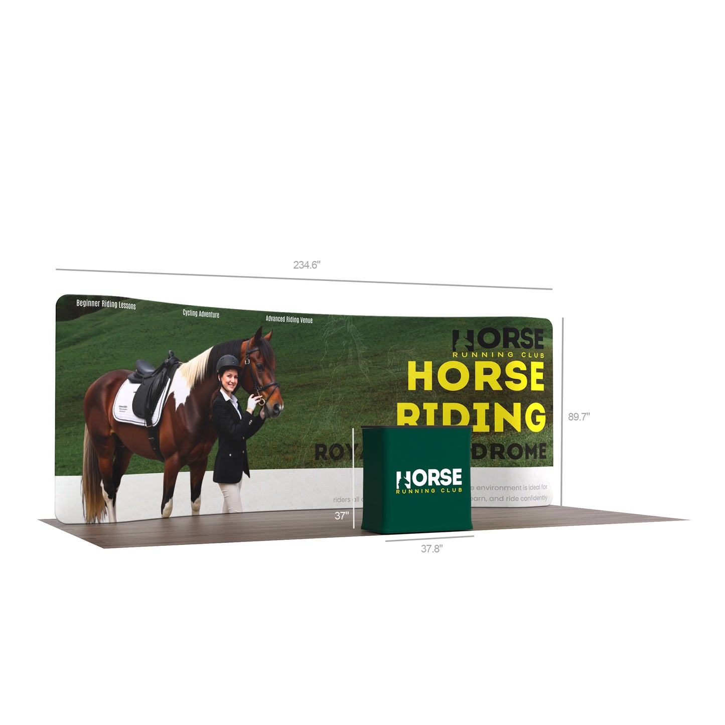 10x20 TenseFlex Trade Show Booth - Curved