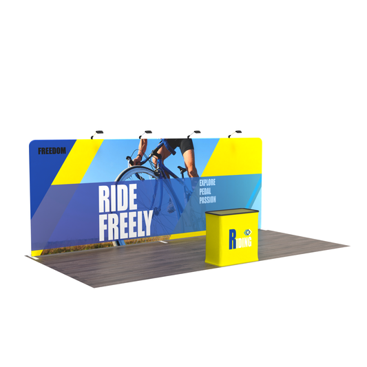 10x20 TenseFlex Trade Show Display - Flat