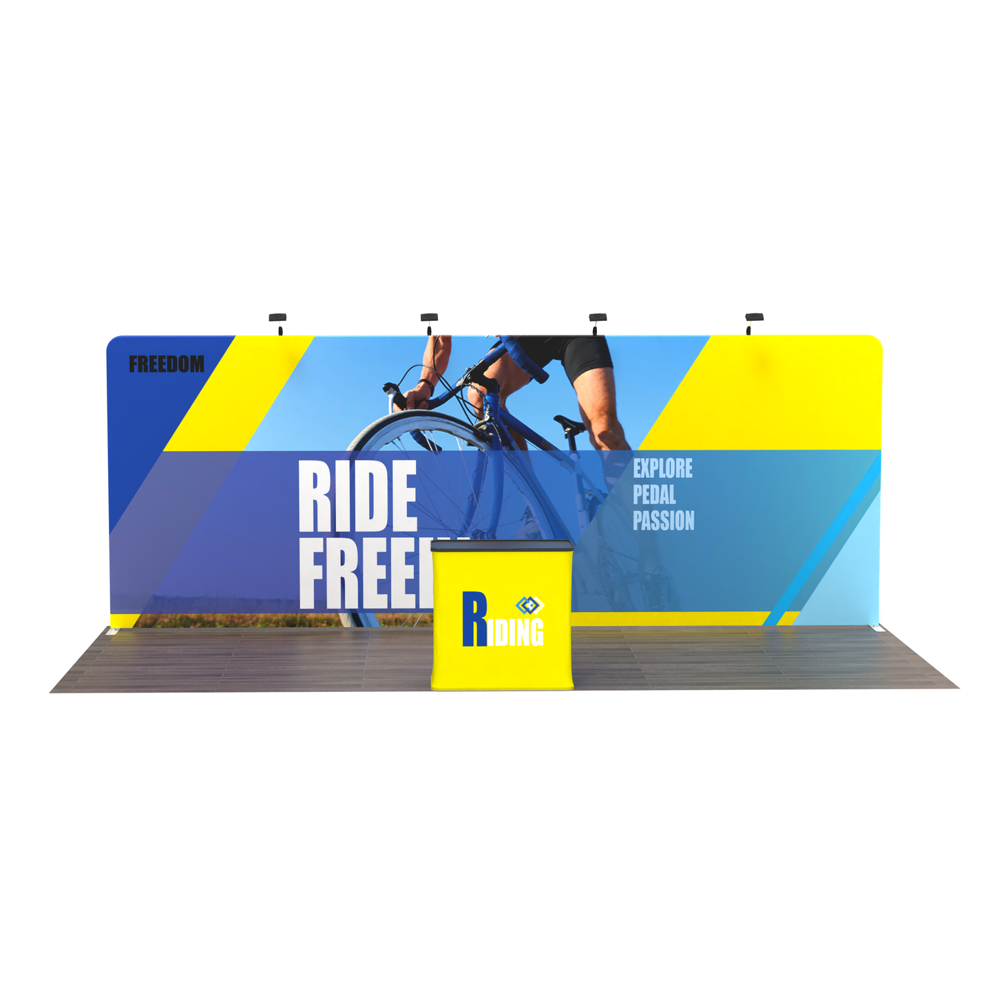 10x20 TenseFlex Trade Show Display - Flat