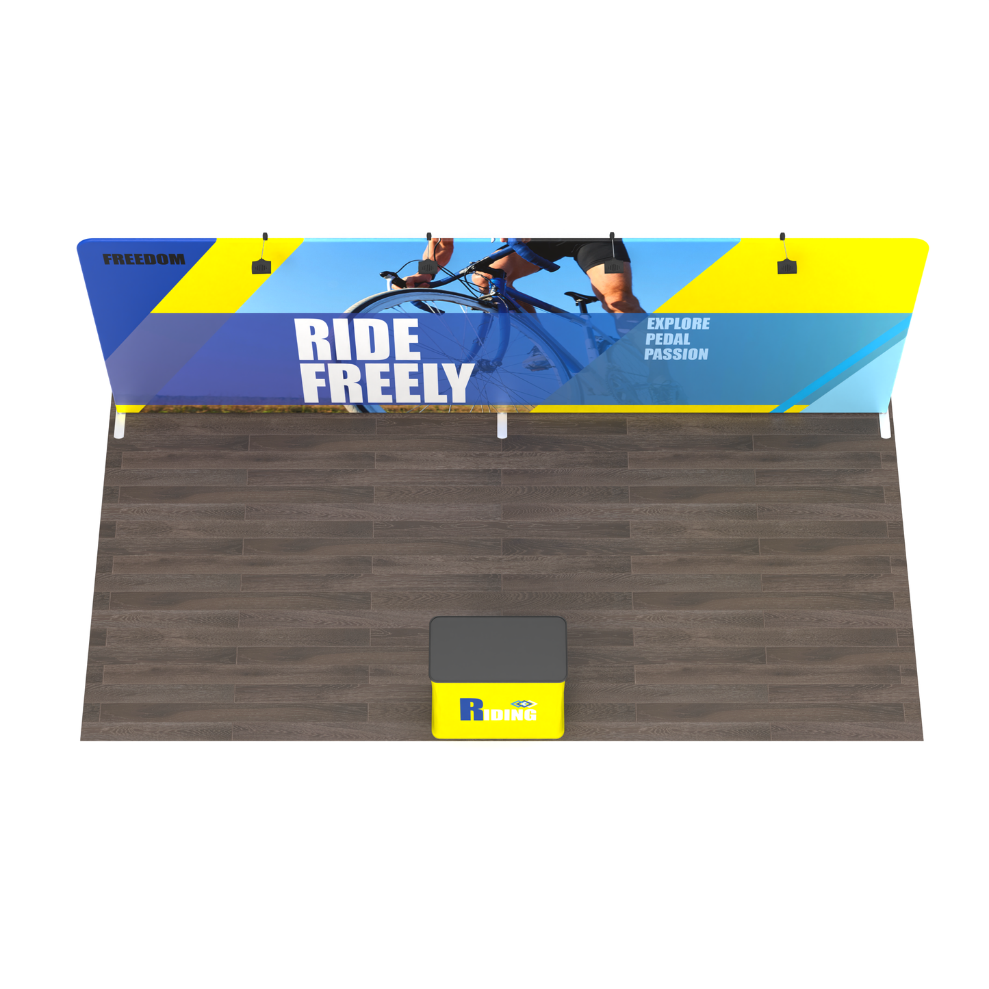10x20 TenseFlex Trade Show Display - Flat