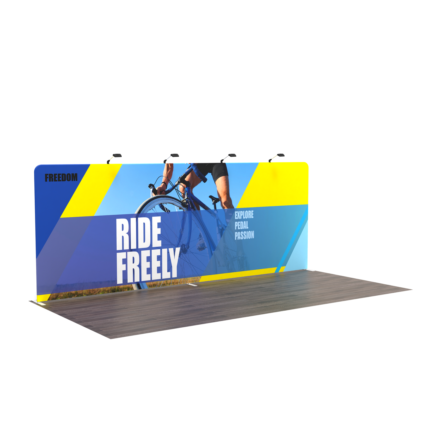 10x20 TenseFlex Trade Show Display - Flat