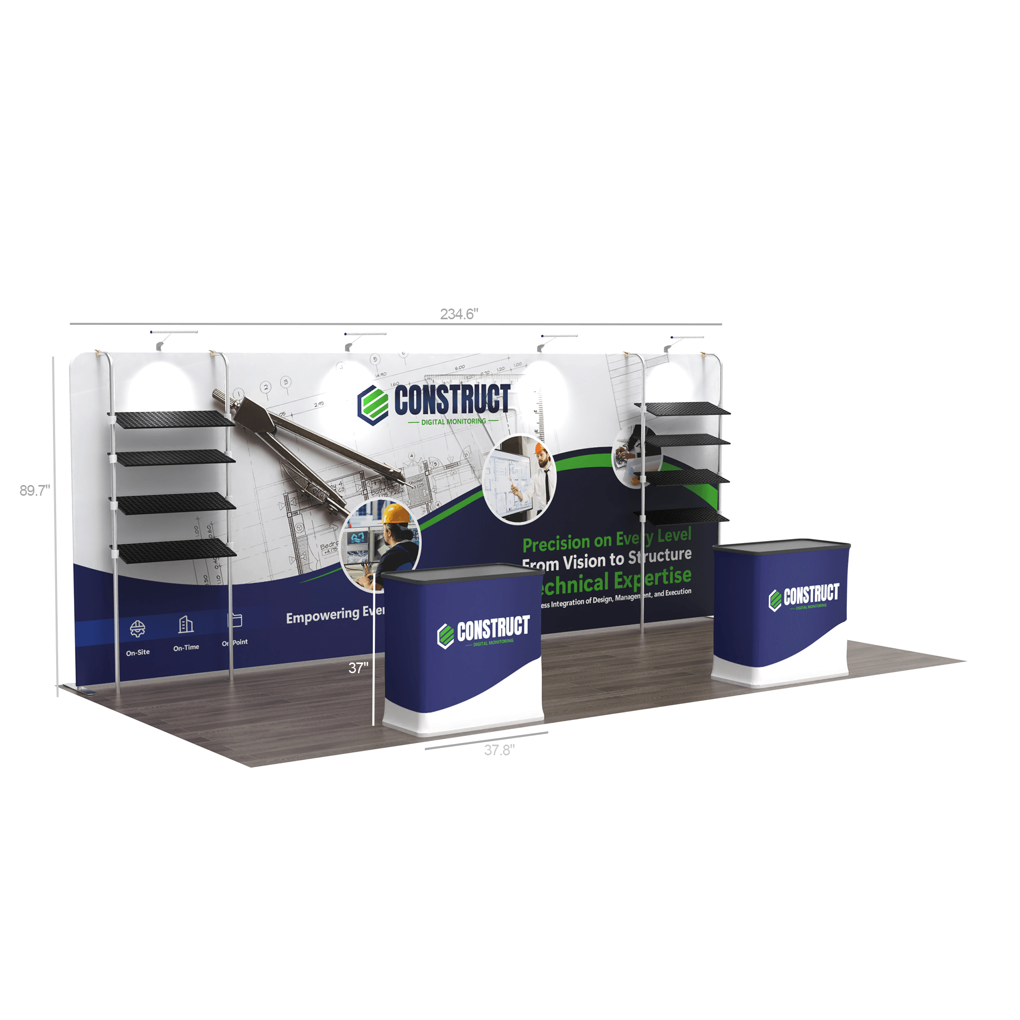 10x20 TenseFlex Trade Show Displays - Showcase