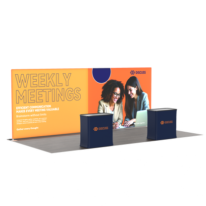 10x20 TenseLight Backlit Trade Show Displays A