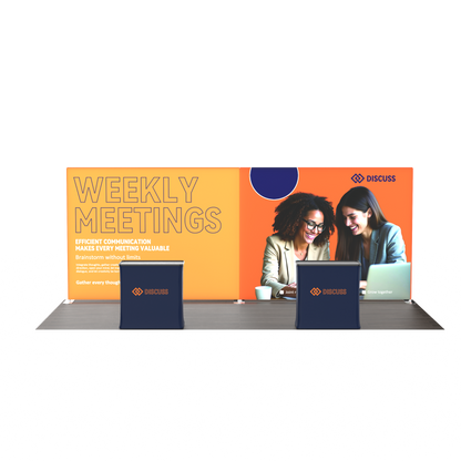 10x20 TenseLight Backlit Trade Show Displays A