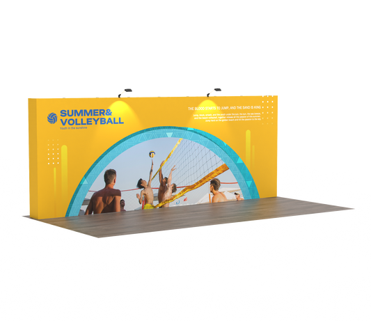 10x20 TensePop Trade Show Display - Flat