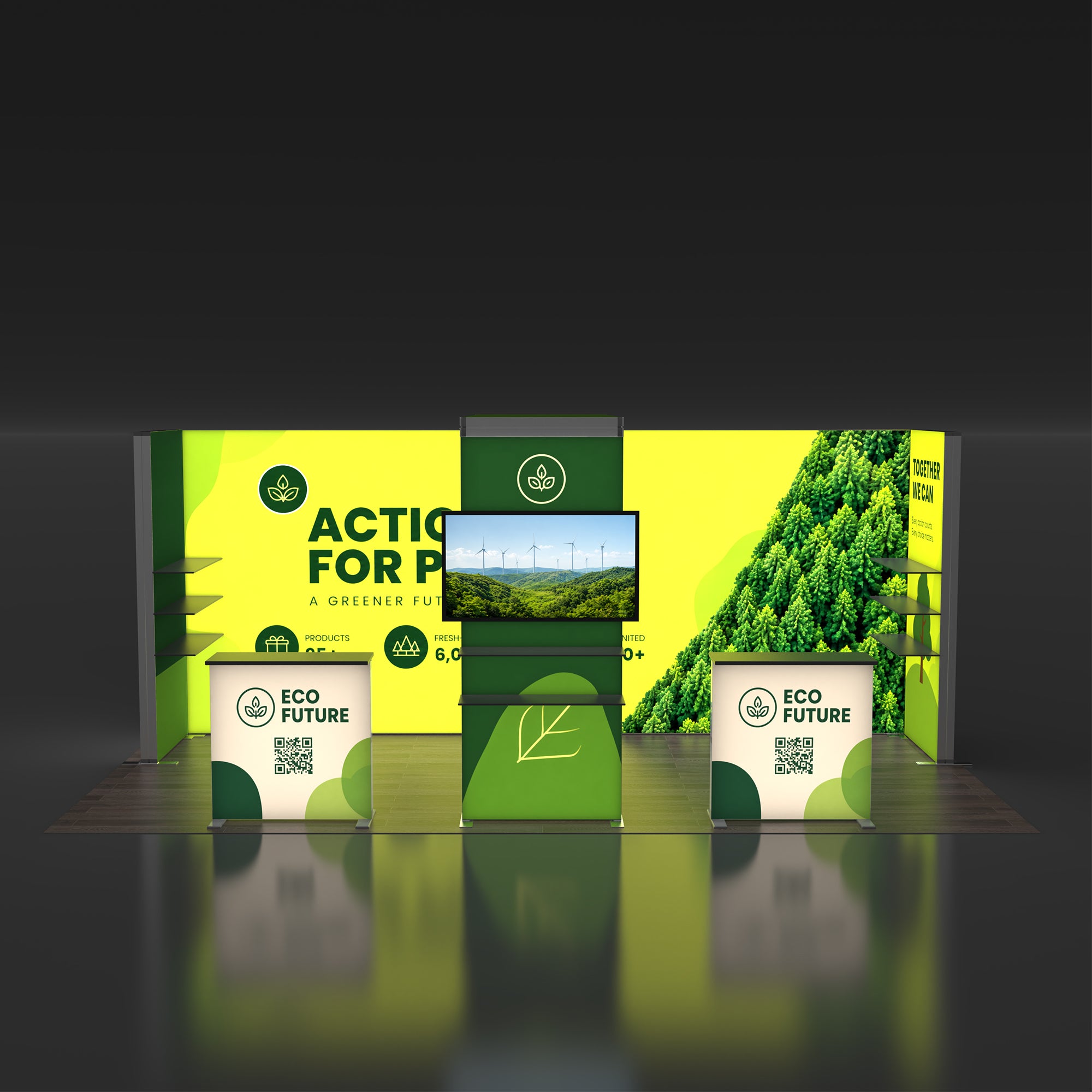 10x20 EdgeLumi™ Modular SEG Backlit Trade Show Booth