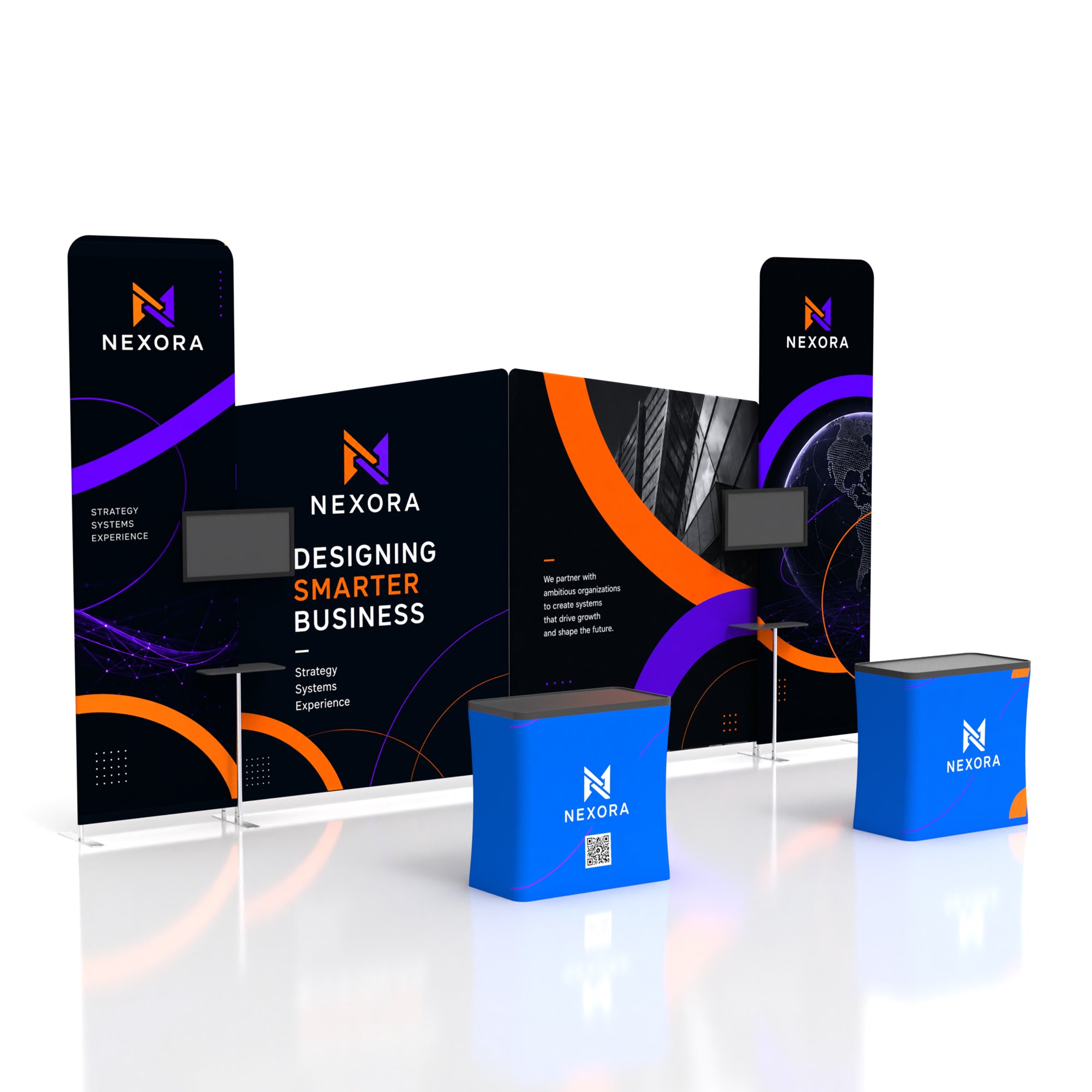 10x20 Media-Ready™ Modular Trade Show Booth Display B