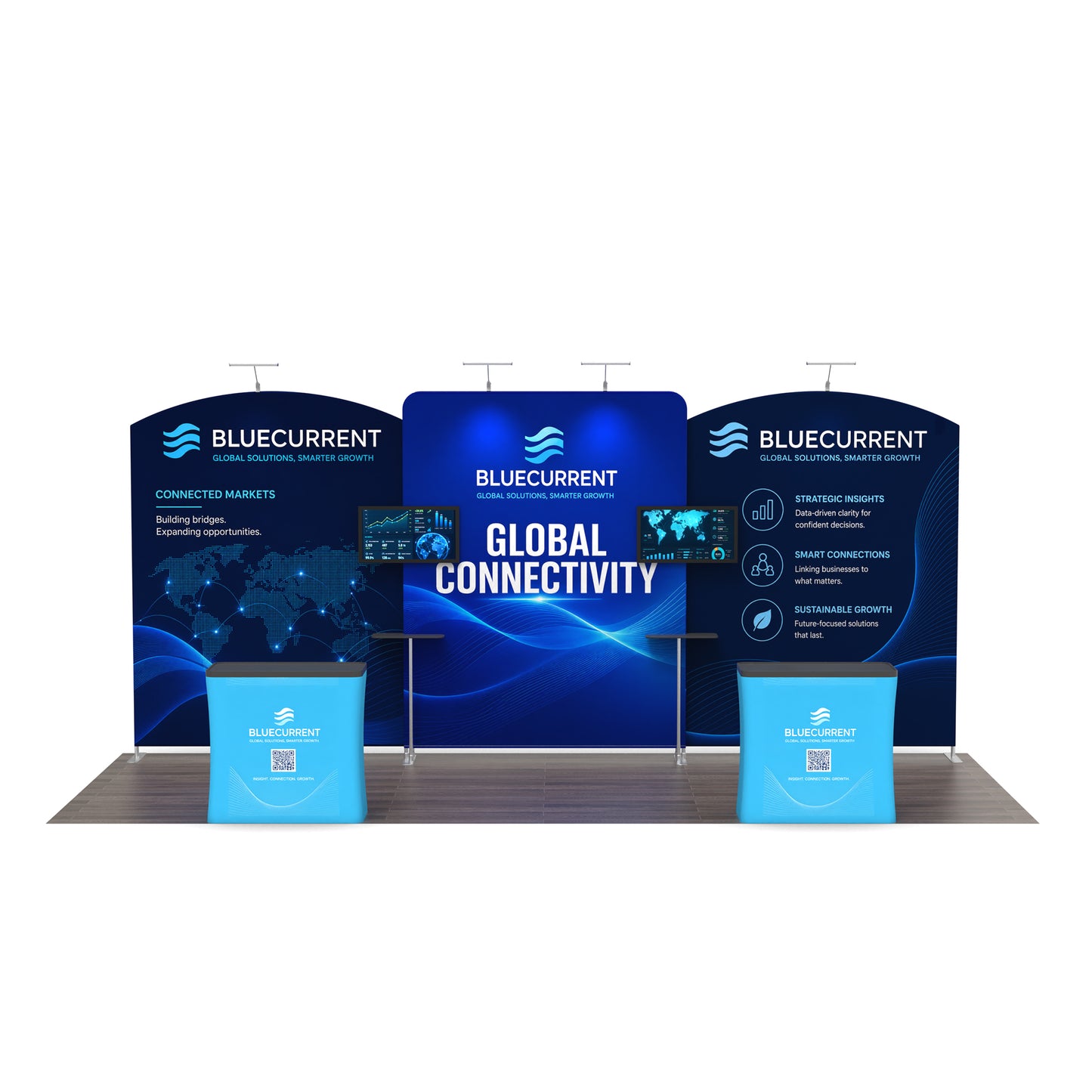 10x20 Media-Ready™ Modular Trade Show Booth Display C