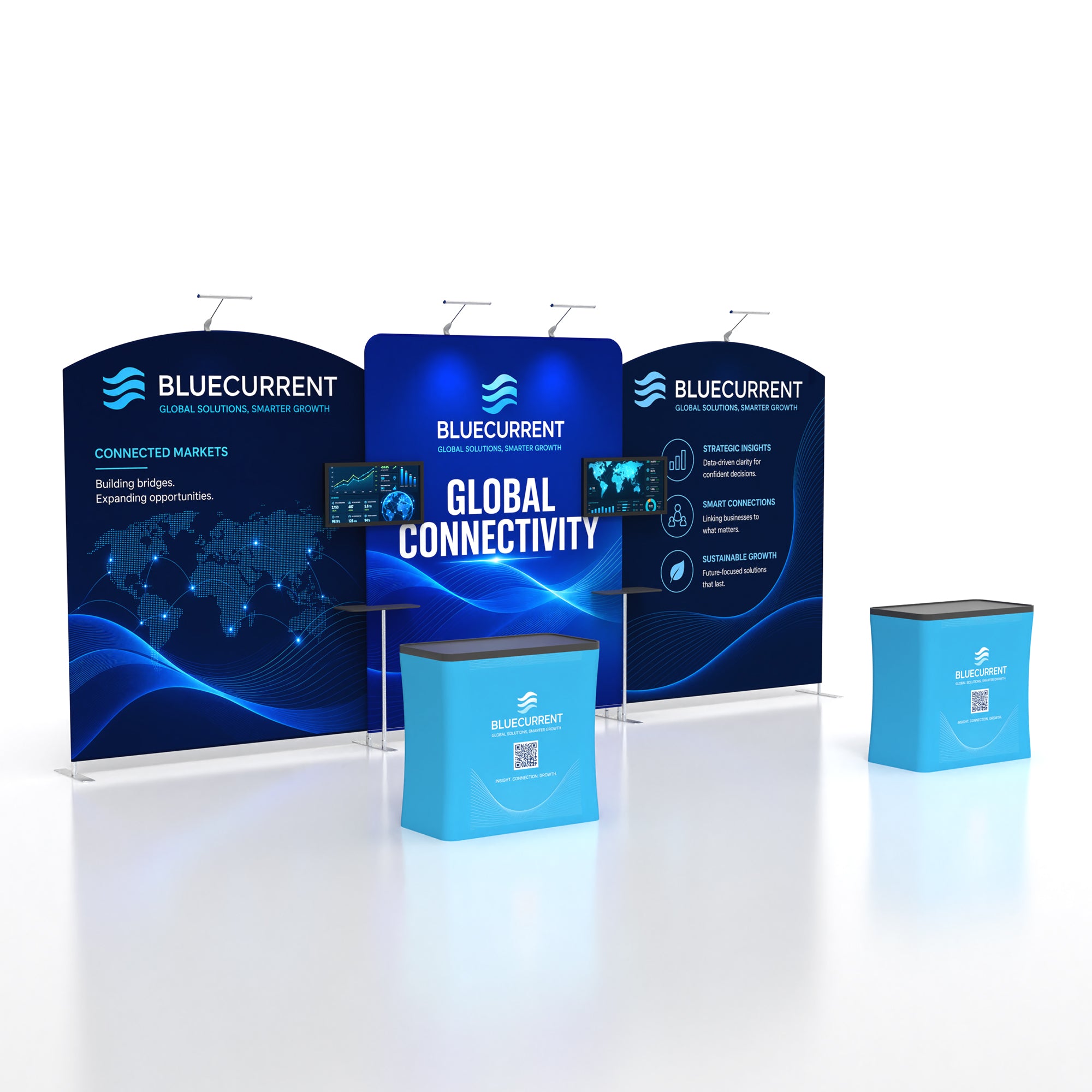 10x20 Media-Ready™ Modular Trade Show Booth Display C