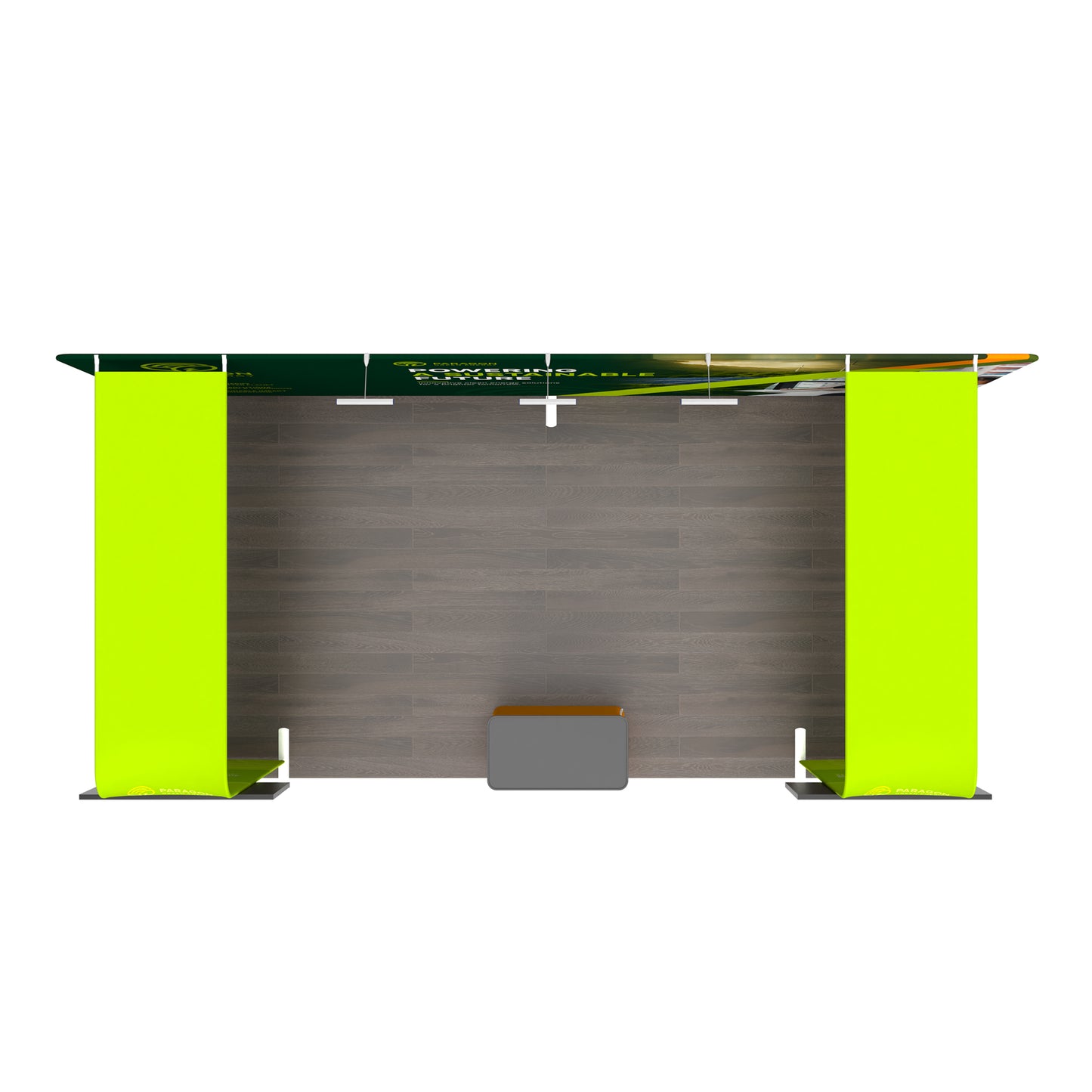 10x20 TenseFlex™ Double Bridge Media Trade Show Booth Display