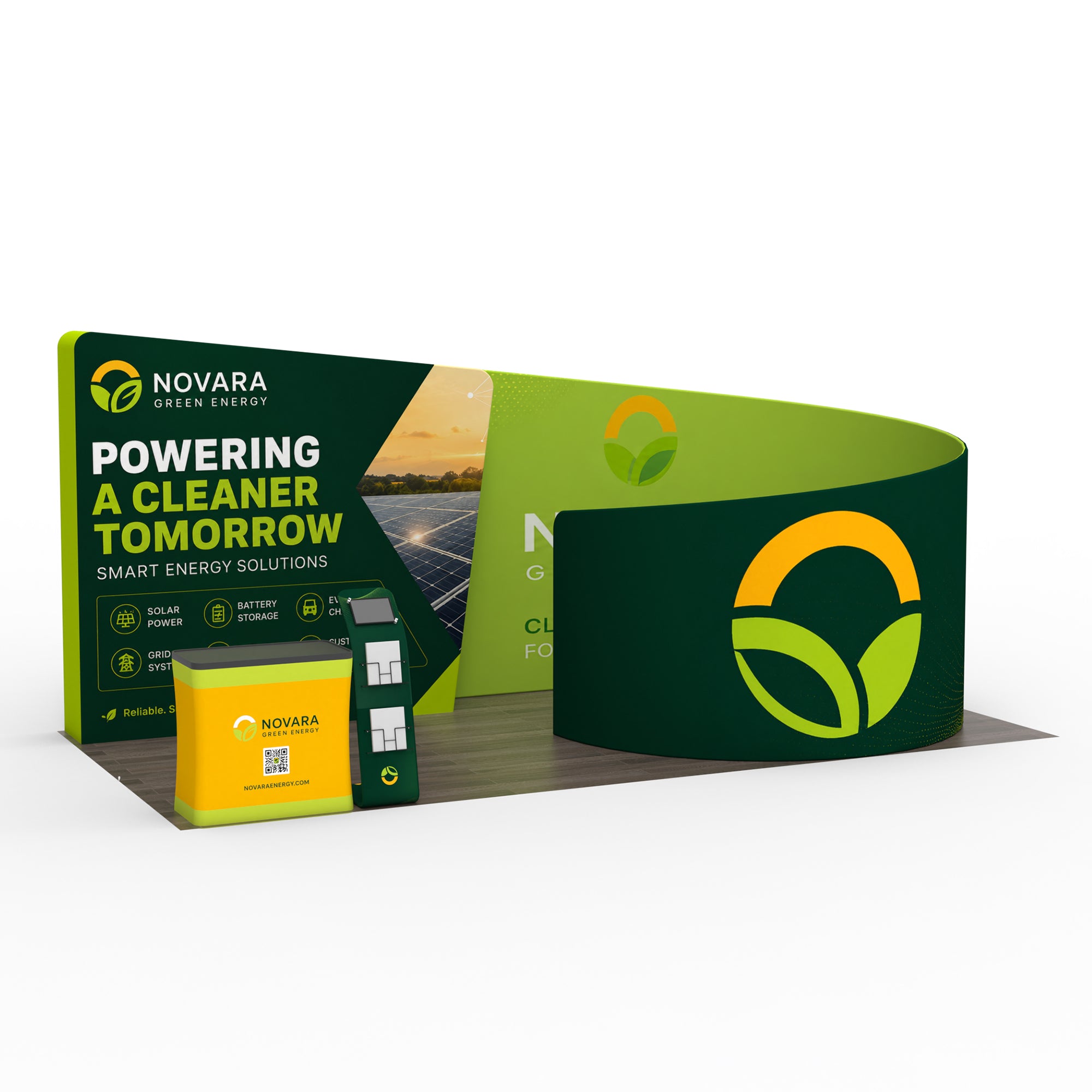 10x20 TenseLight™ Backlit Modular Trade Show Booth Display 02 - QuickShowDisplay