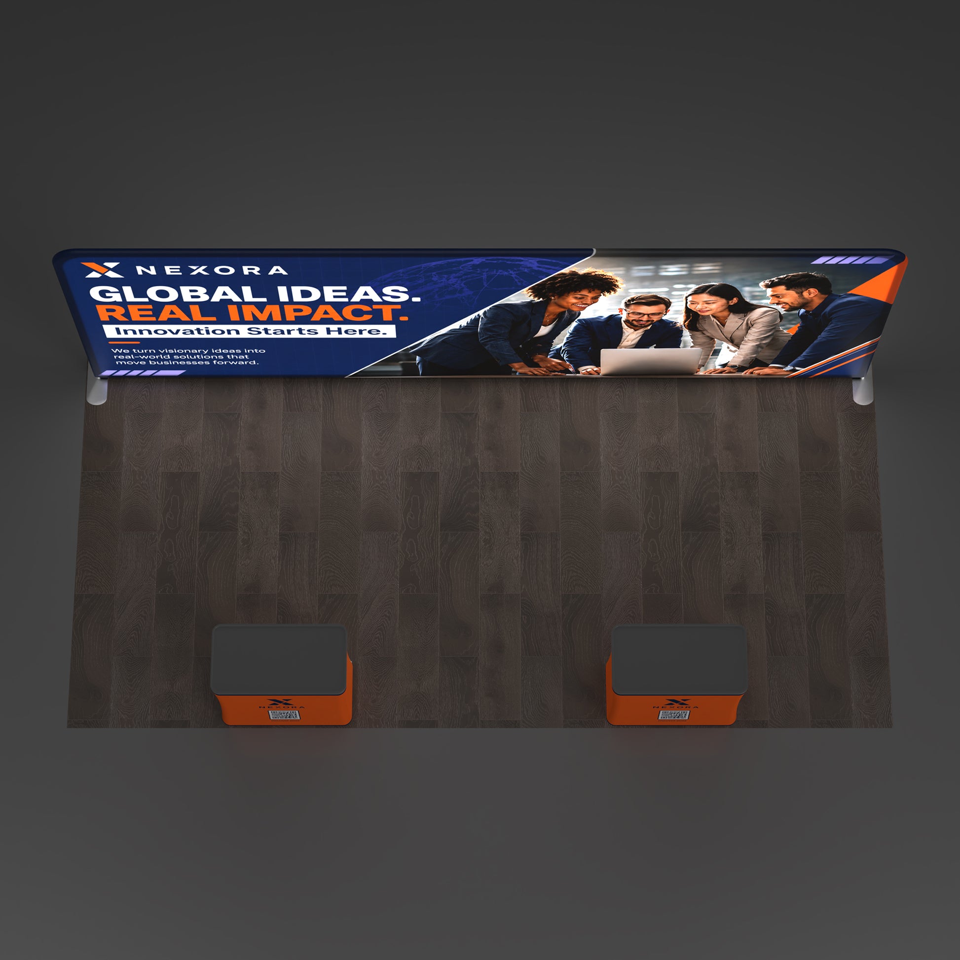 10x20 TenseLight™ Backlit Trade Show Booth Display - QuickShowDisplay