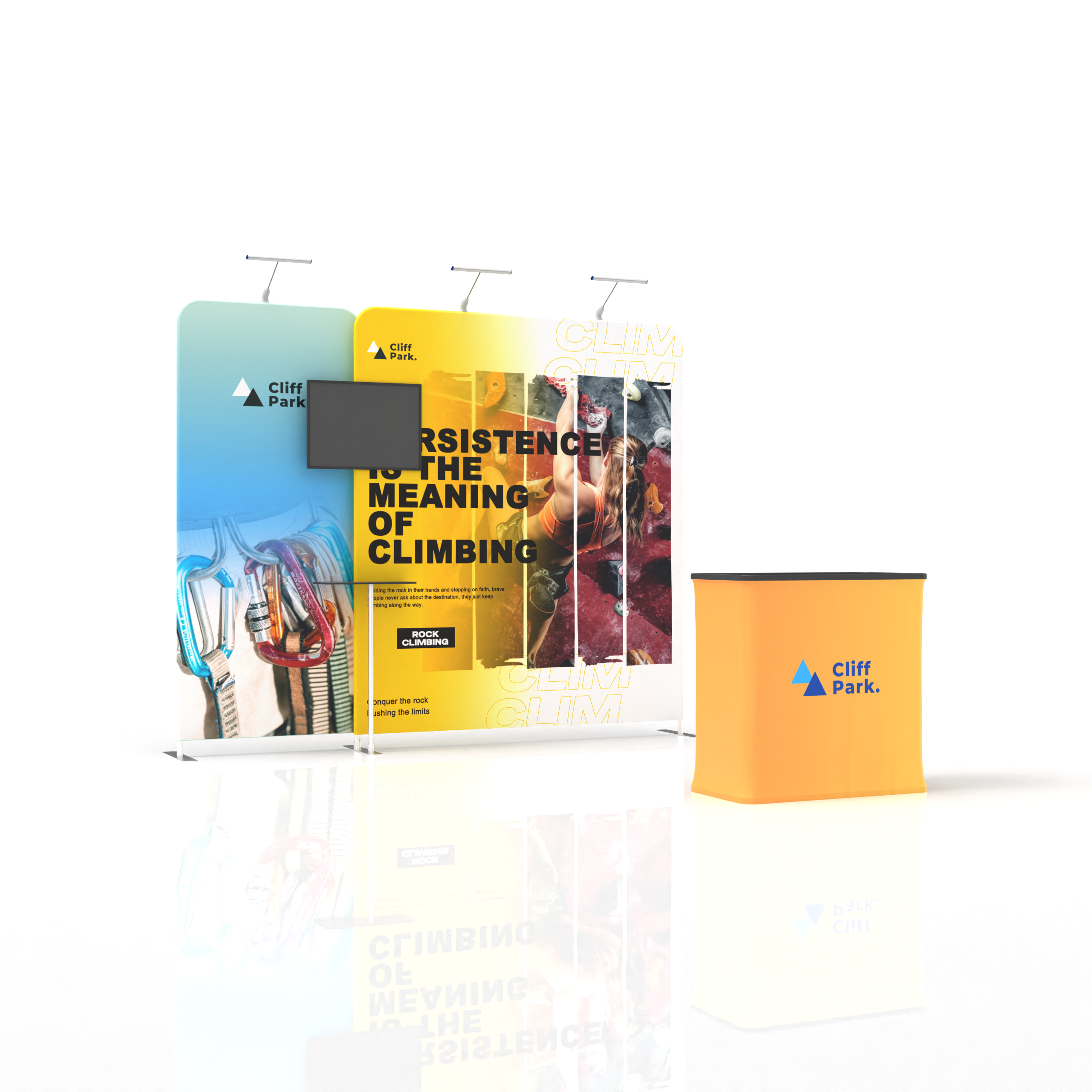Modular 10x10 TenseFlex Media Trade Show Displays G